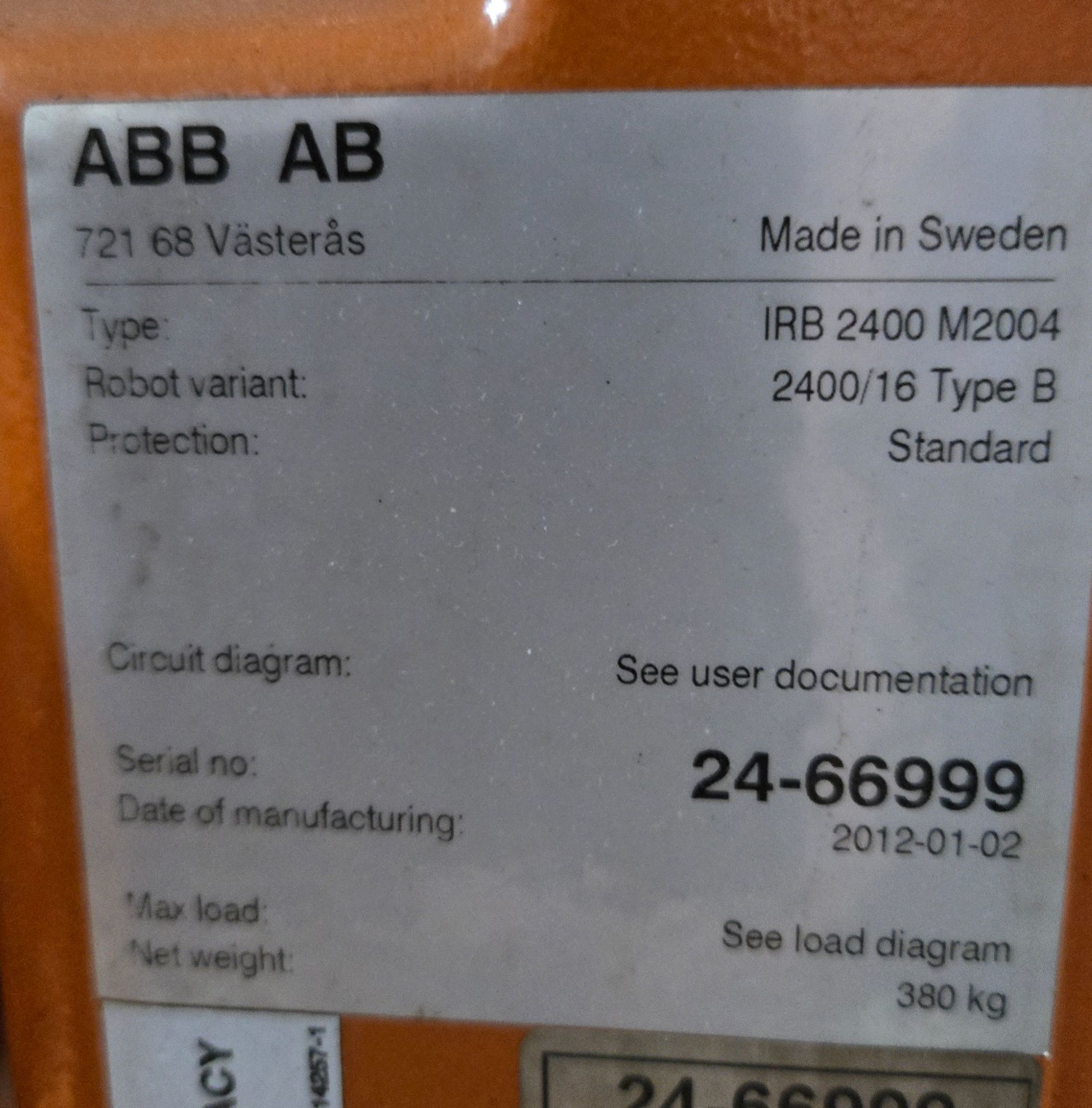 ABB IRB 2400 M2004 / IRC5 M2004 MASTER AND SLAVE DUAL ROBOT ARM SYSTEM USED 8