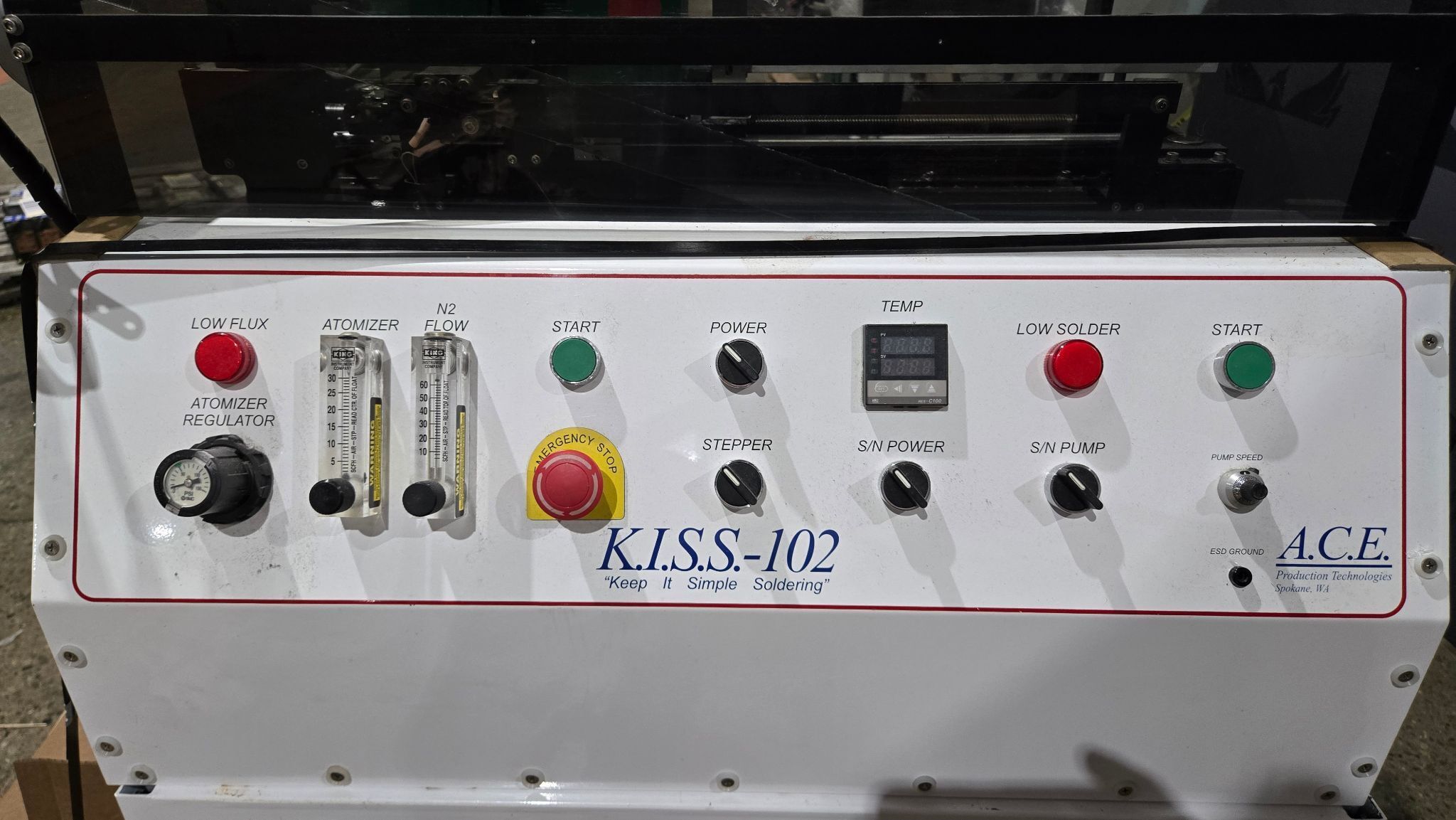 ACE KISS-102 SELECTIVE SOLDERING MACHINE USED 1