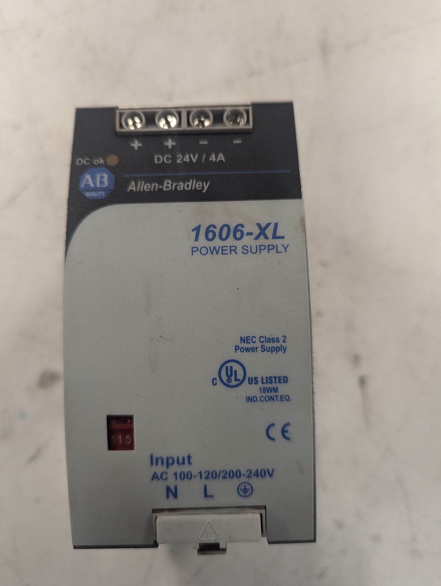 ALLEN BRADLEY 1606-XLDNET POWER SUPPLY USED 0