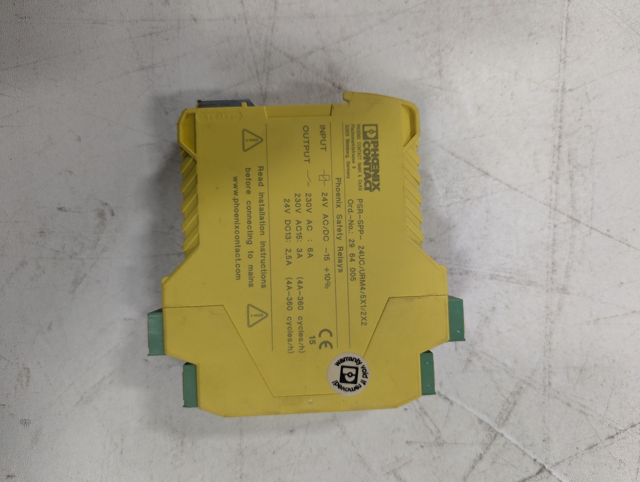 PHOENIX CONTACT PSR-SPP-24UC/URM4/5X1/2X2 EXTENSION MODULE USED 1
