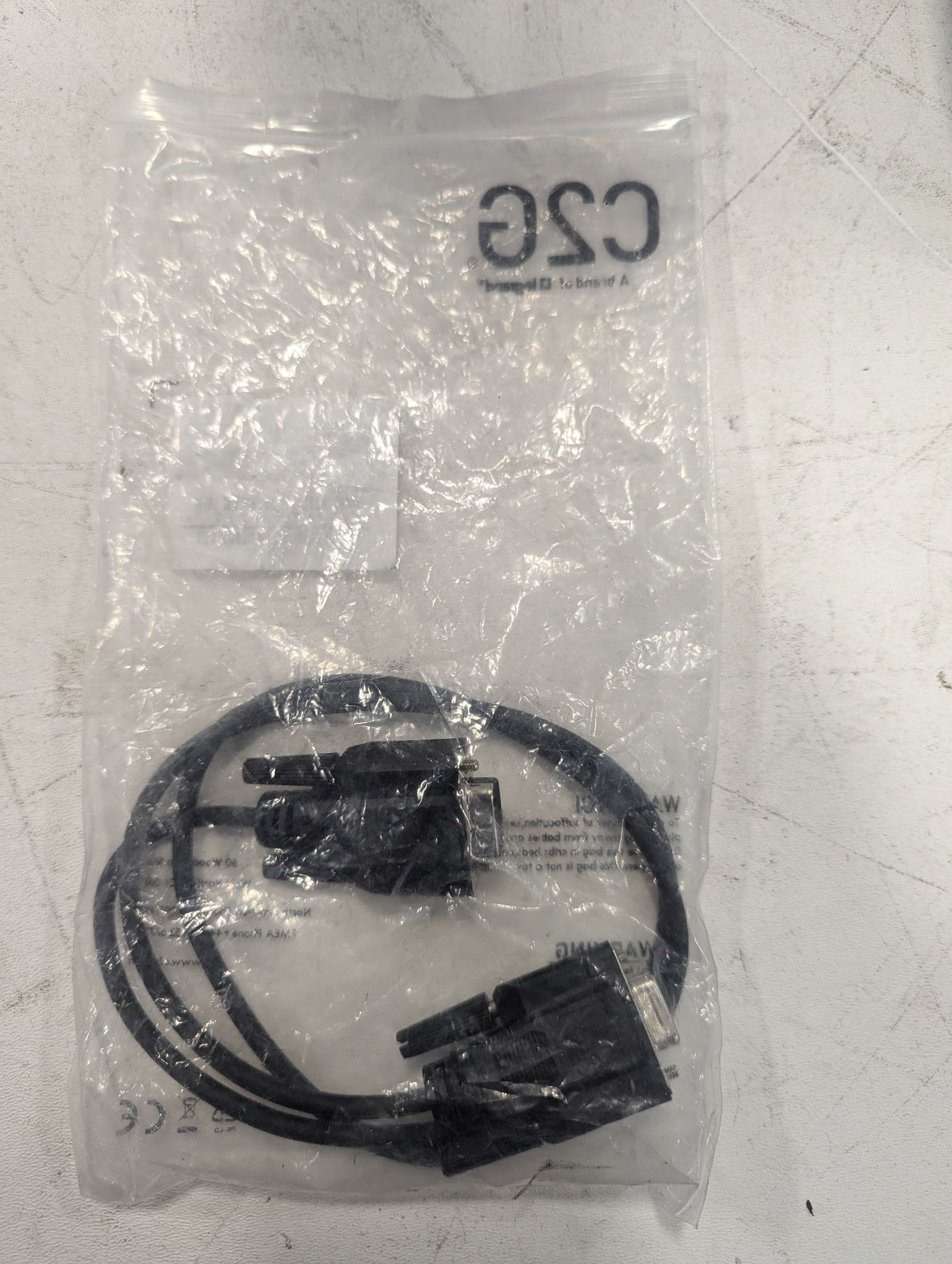 C2G 25213 DB9 M/F Serial RS232 Extension Cable, Black (3 Feet, 0.91 Meters) NEW 1