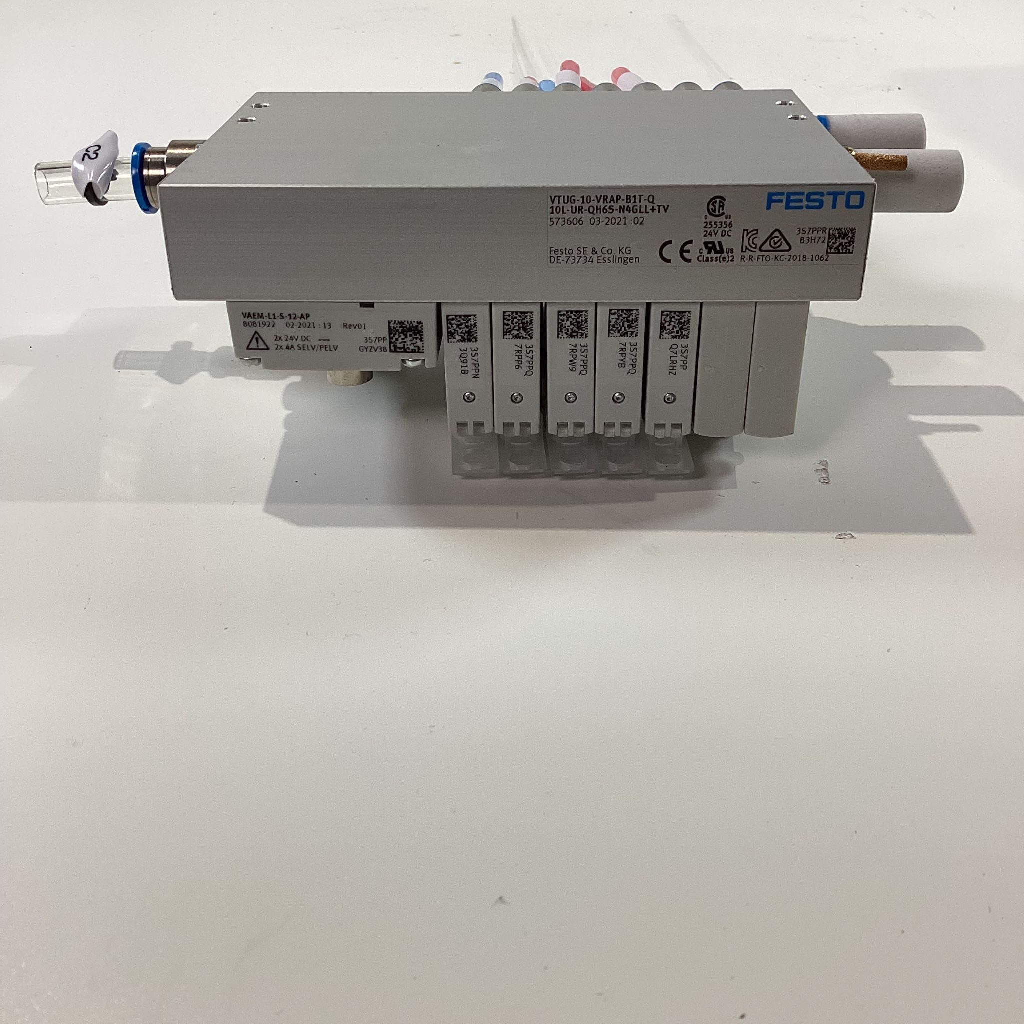 FESTO 10L-UR-QH6S-N4GLL+TV VALVE USED 1