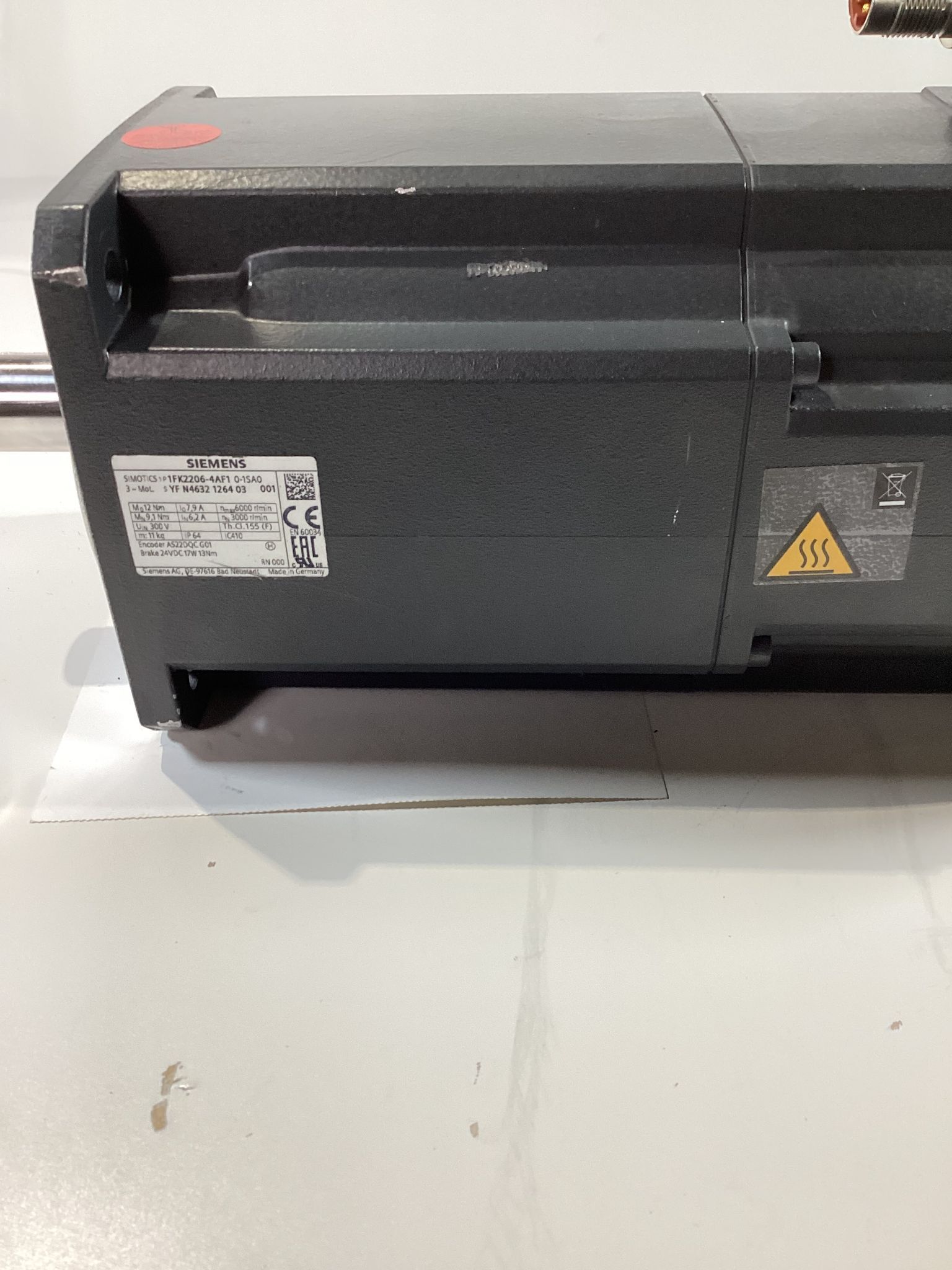 SIEMENS 1FK2205-4AF10-0AS0 Servo and Spindle Motors USED 2