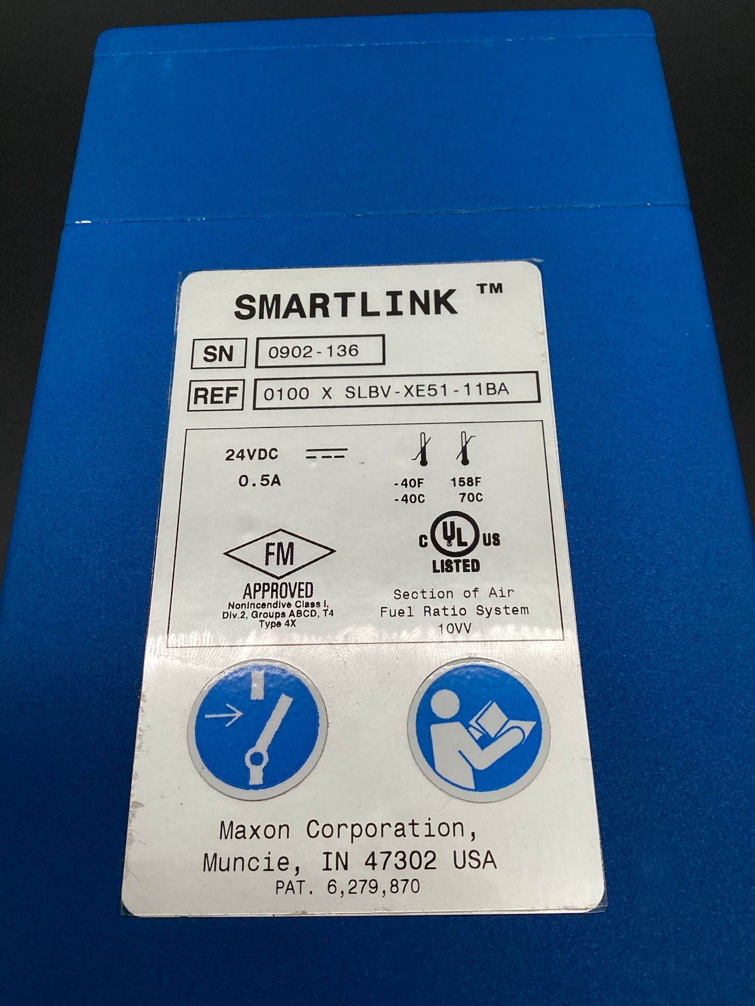 MAXON SLBV-XE51-11BA SMARTLINK VALVE USED 2