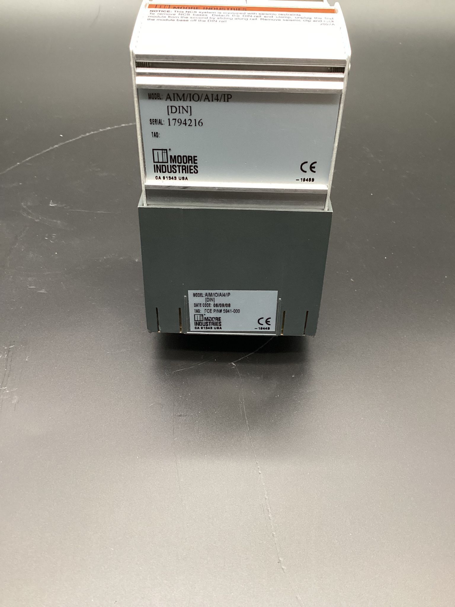 MOORE INDUSTRIES AIM/IO/AI4/IP Analog Input Module USED 2