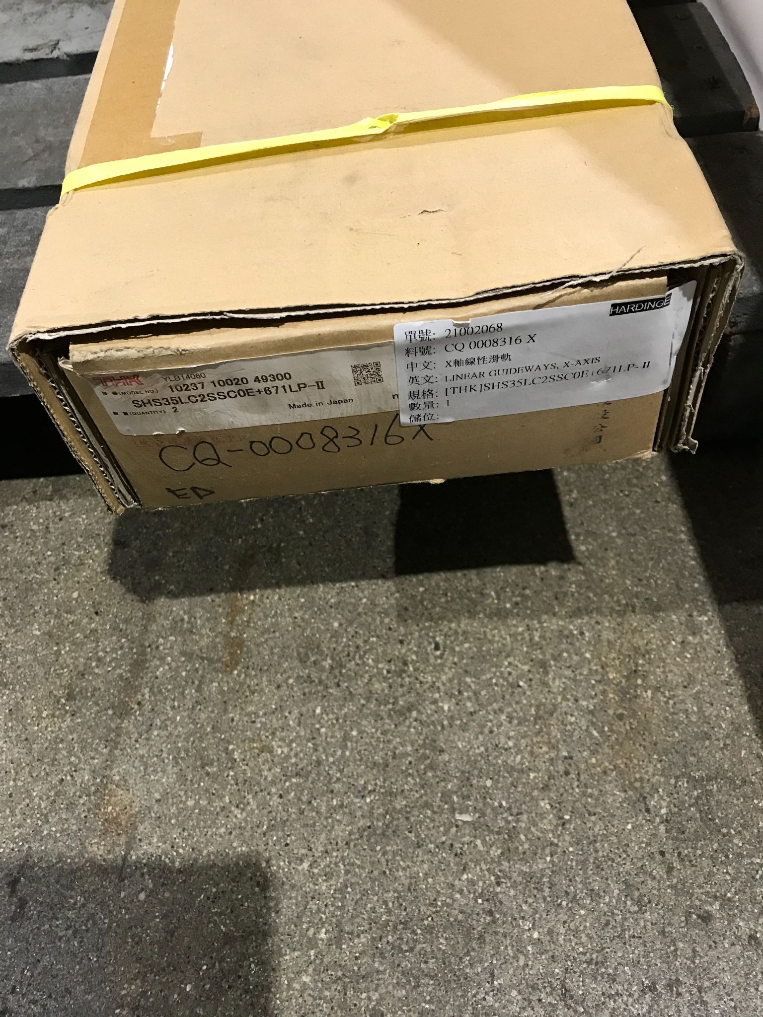 THK SHS35LC2SSC0E+671LP LINEAR GUIDE BLOCK + RAIL NEW UNUSED 1