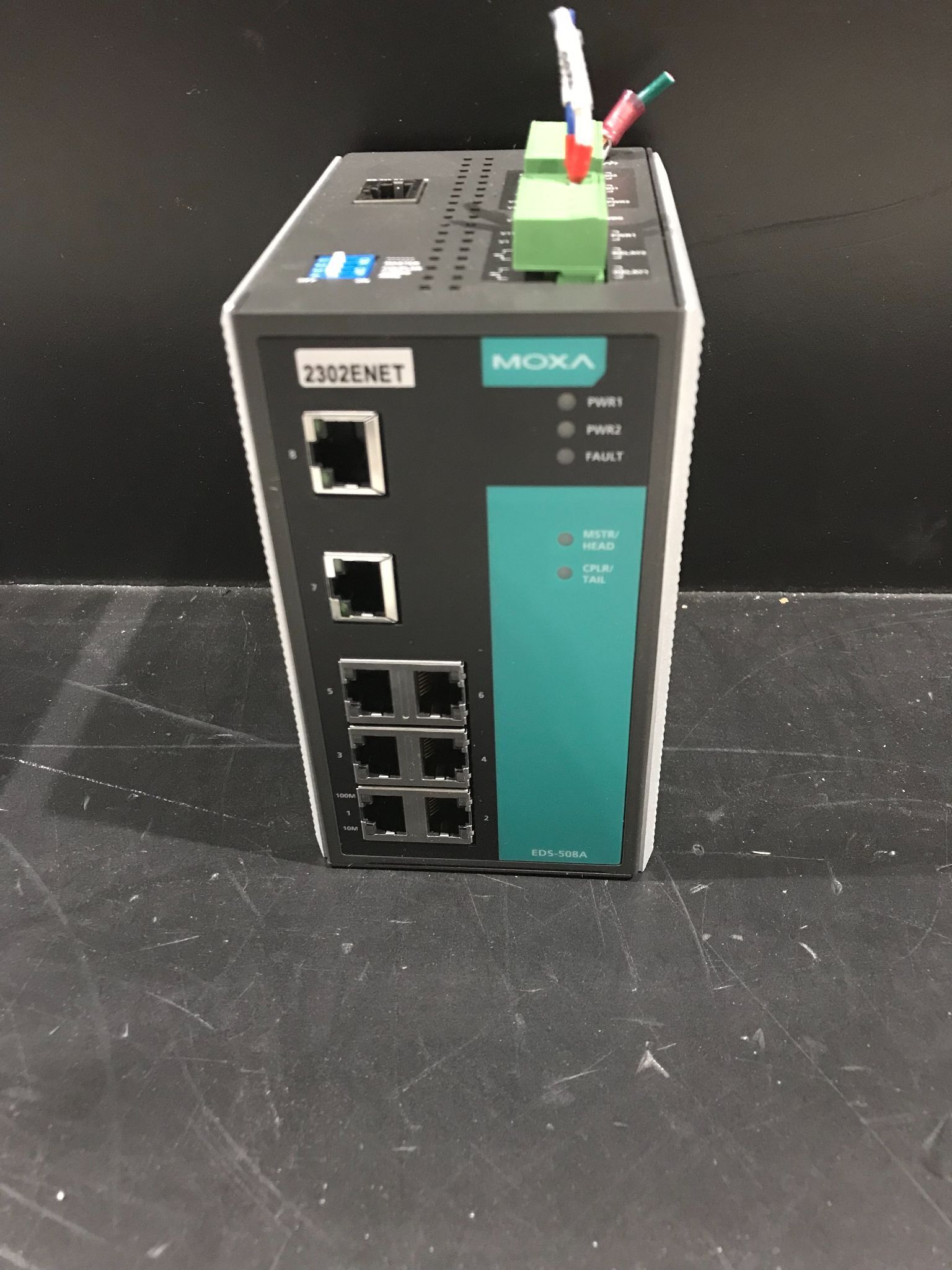 MOXA EDS-508A Industrial Ethernet Switch USED 0