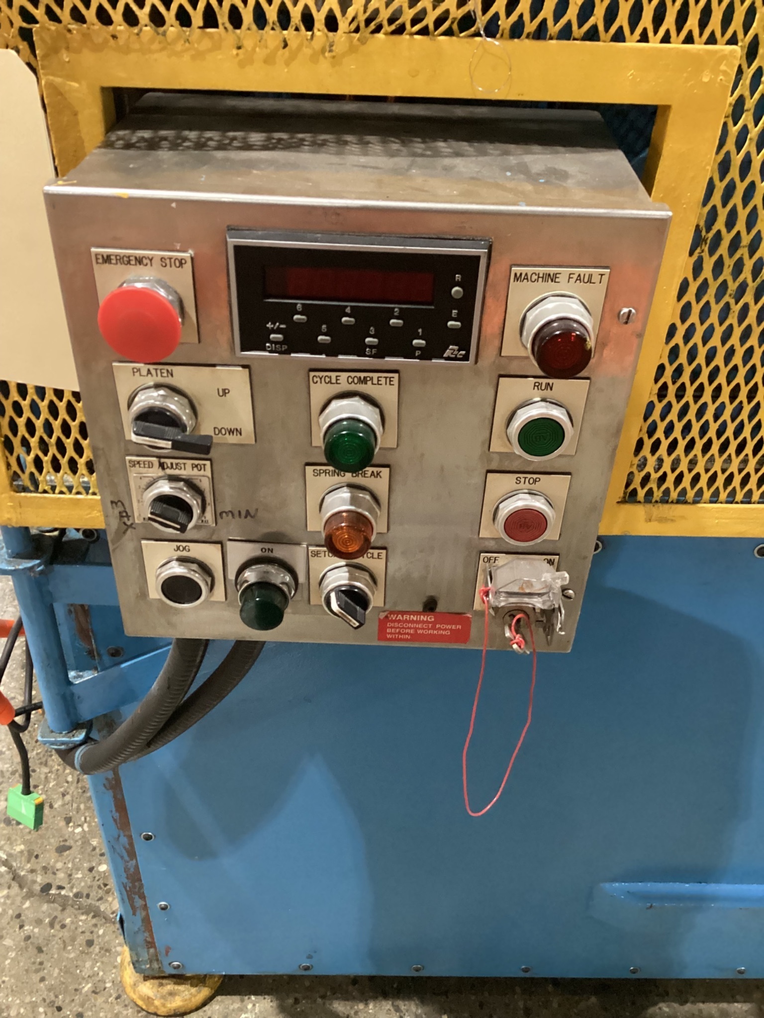 BYRNE COMPOSITE COIL SPRING FATIGUE TESTER USED 11