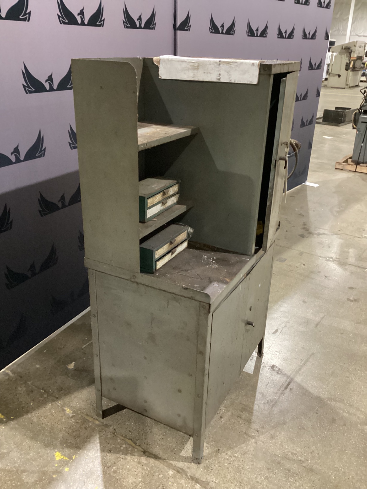 SUNNEN LN-650 MANDREL STORAGE CABINET WITH TOOLS USED 1
