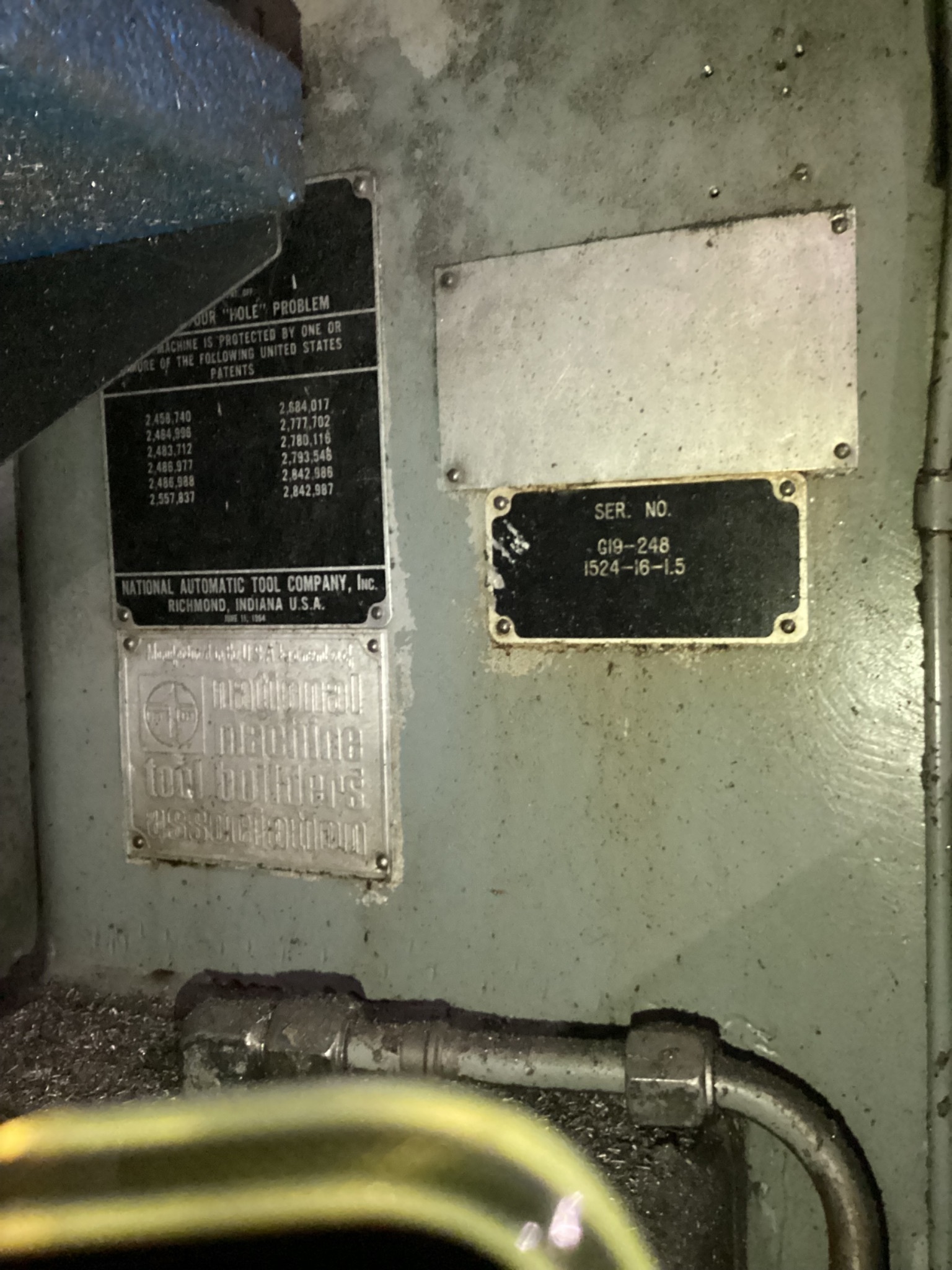 NATCO 10J Vertical Drill Press/Mill USED 15