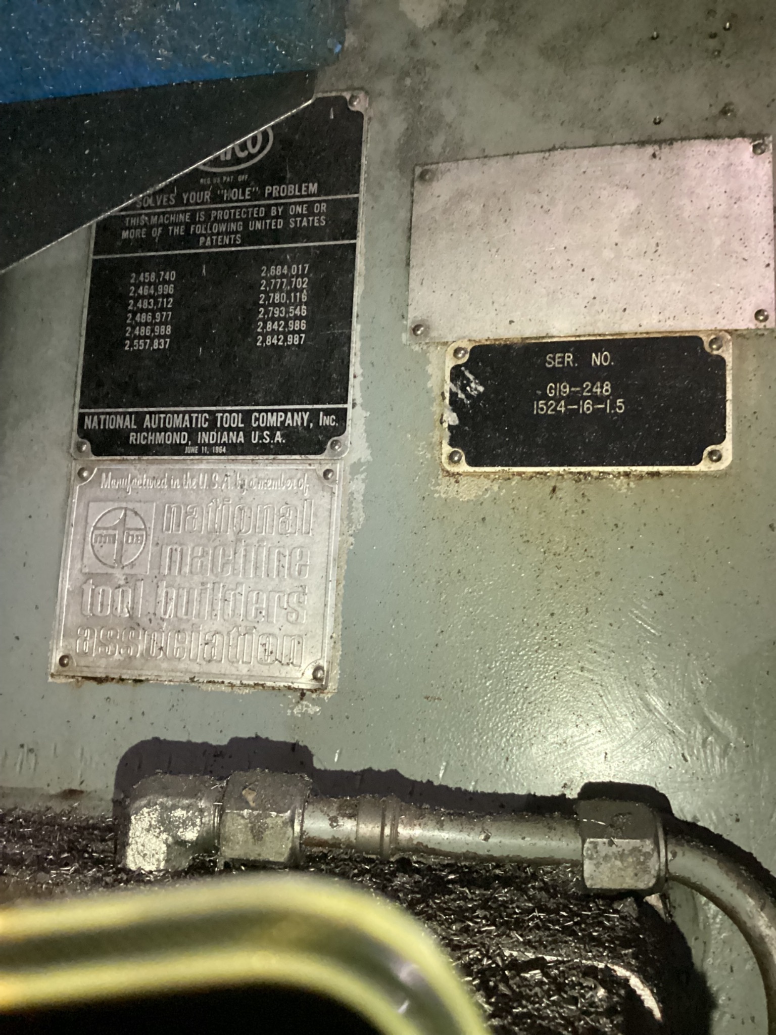 NATCO 10J Vertical Drill Press/Mill USED 16