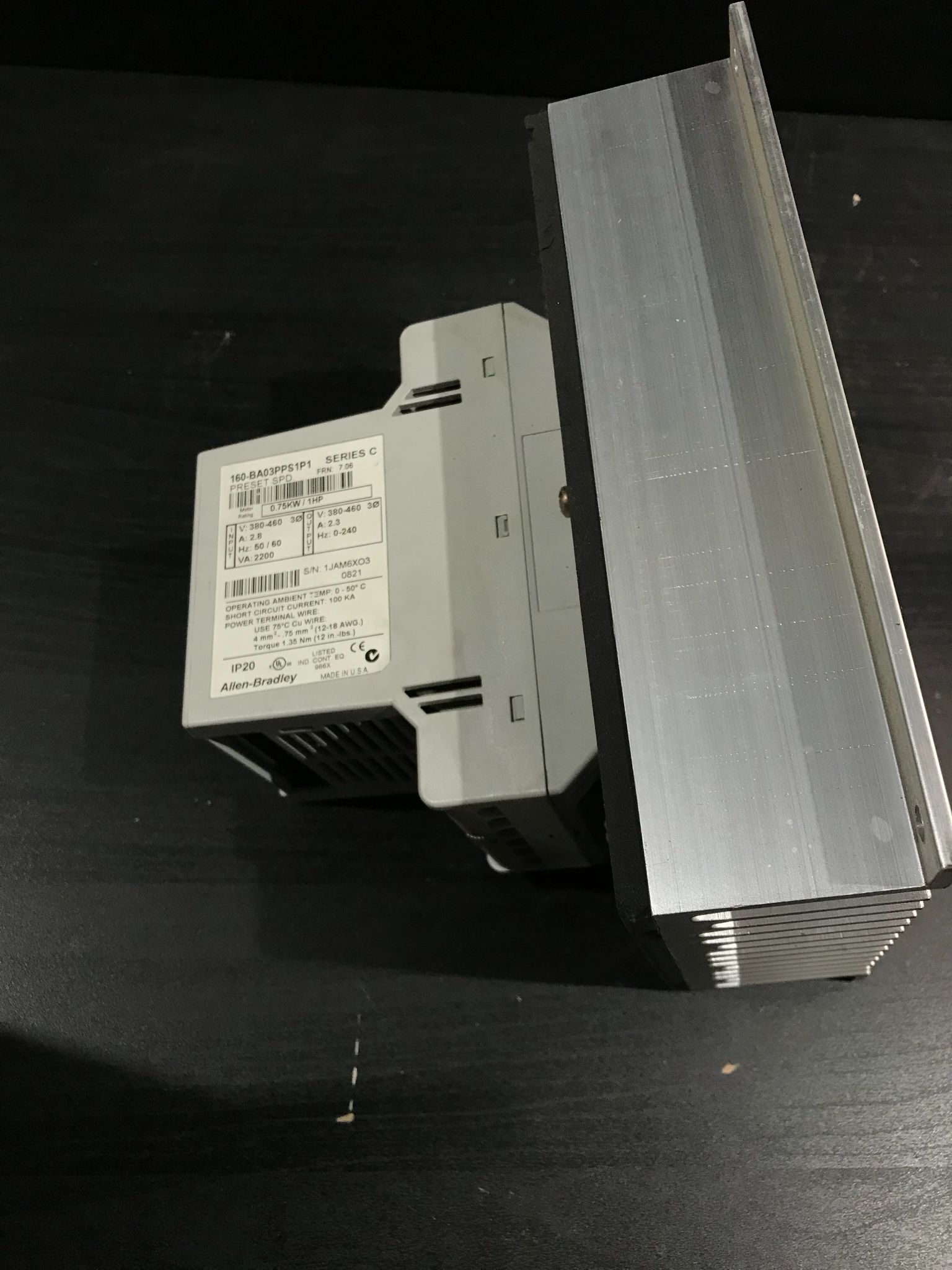 ALLEN BRADLEY 160-BA03PPS1P1 AC Drive USED 3