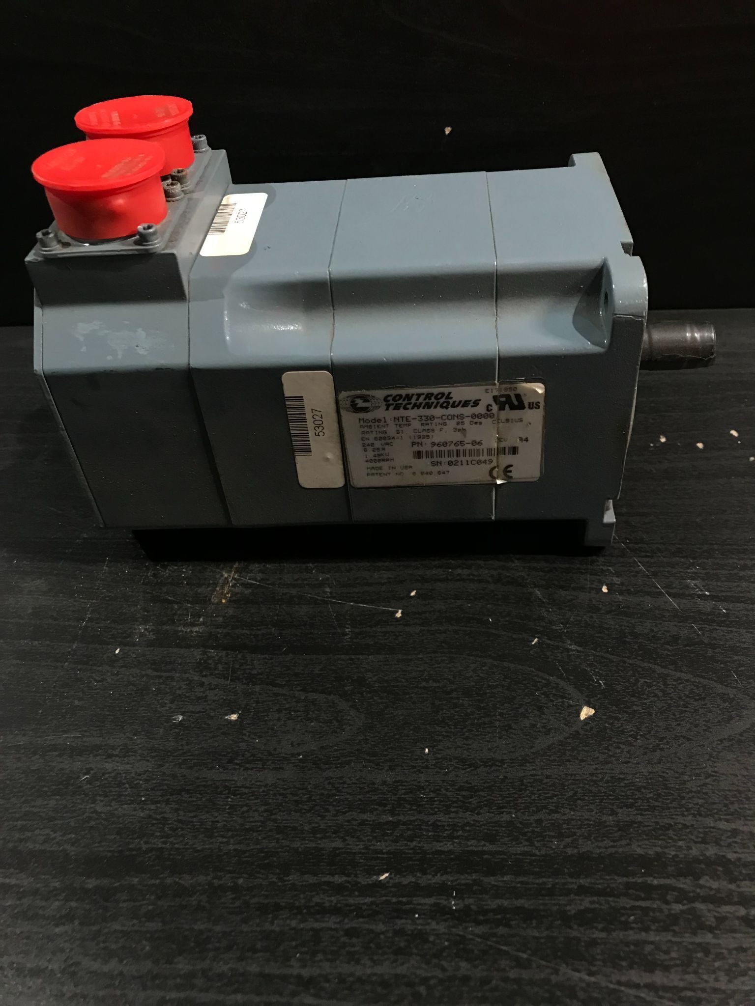 CONTROL TECHNIQUES NTE-330-CONS-0000 SERVO MOTOR USED 1