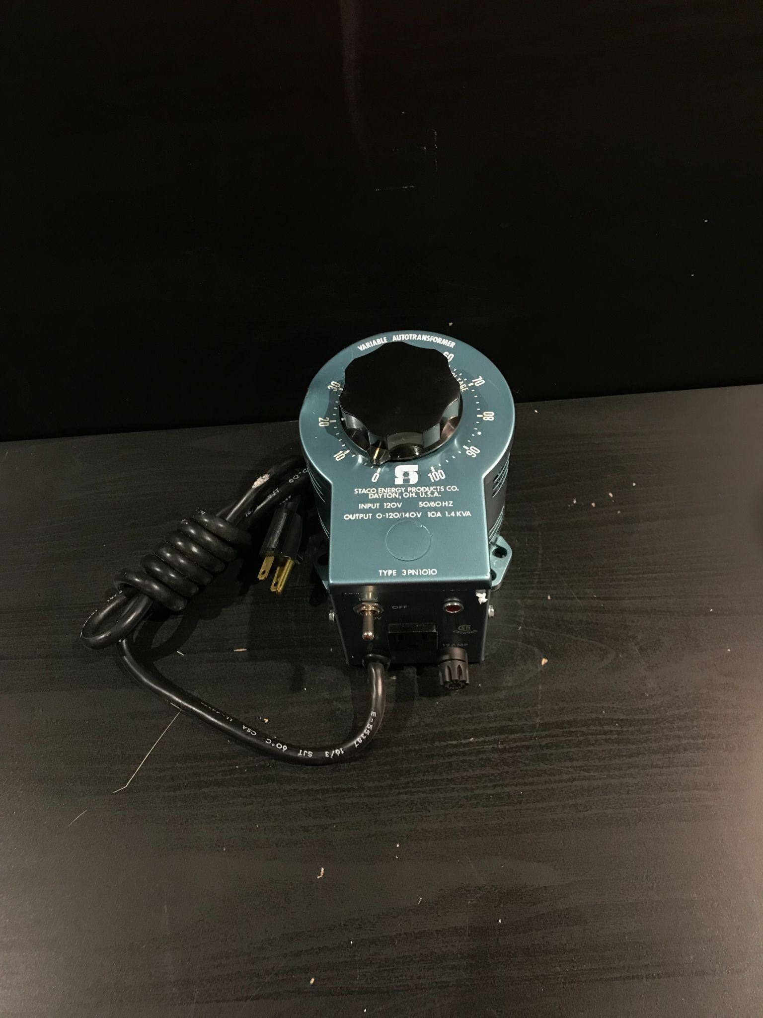 STACO 3PN1010 VARIABLE TRANSFORMER NEW 2
