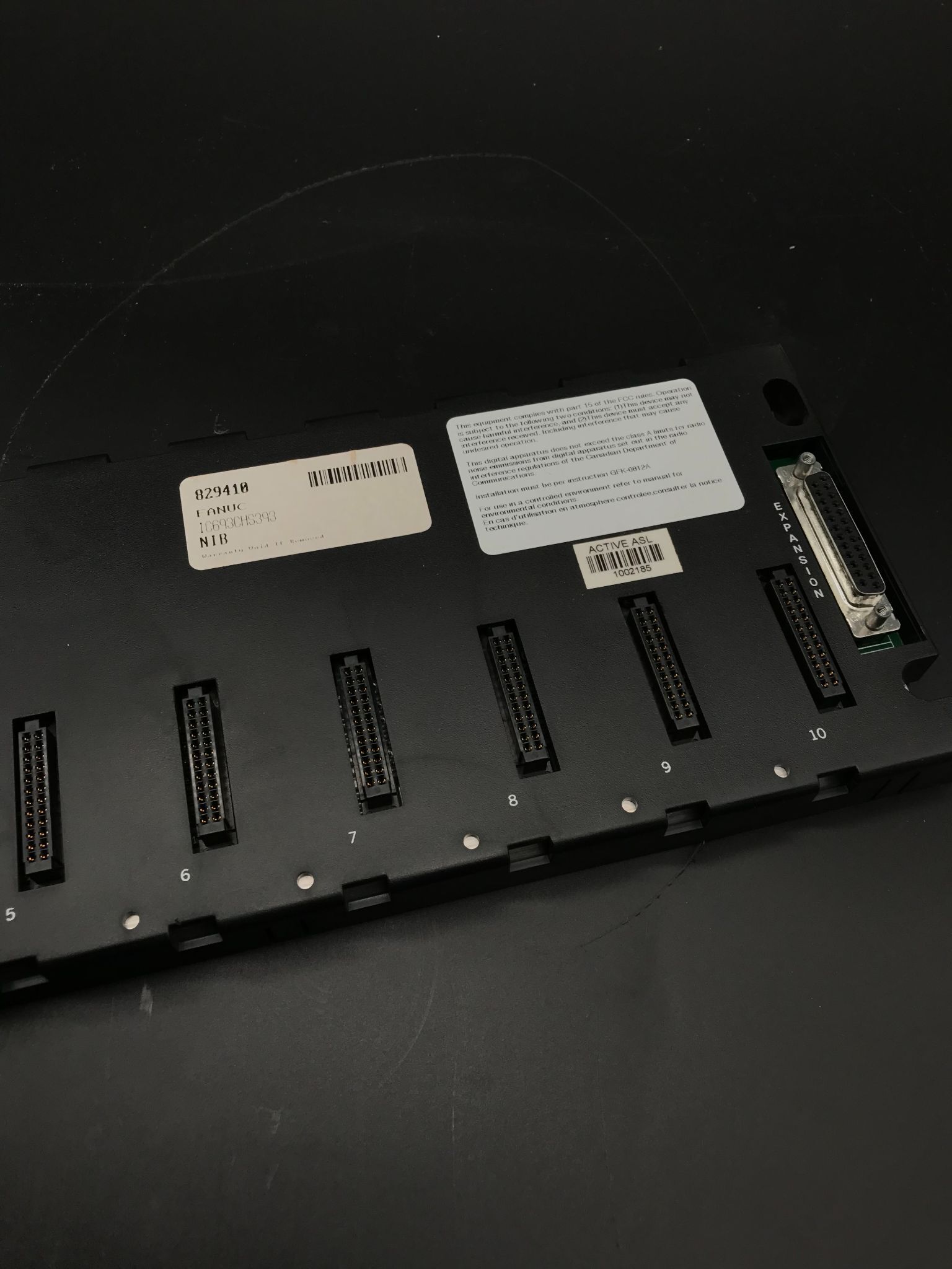 GE FANUC IC693CHS393 10 Slot PLC Backplane USED 1