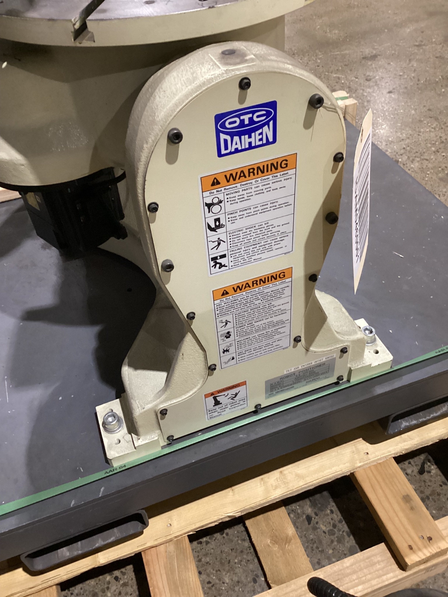 OTC DAIHEN LAB-ARC 100 FD WELDING SYSTEM ROBOT WITH POSITIONER, CONTROL & SAFETY GATE, 2015 13