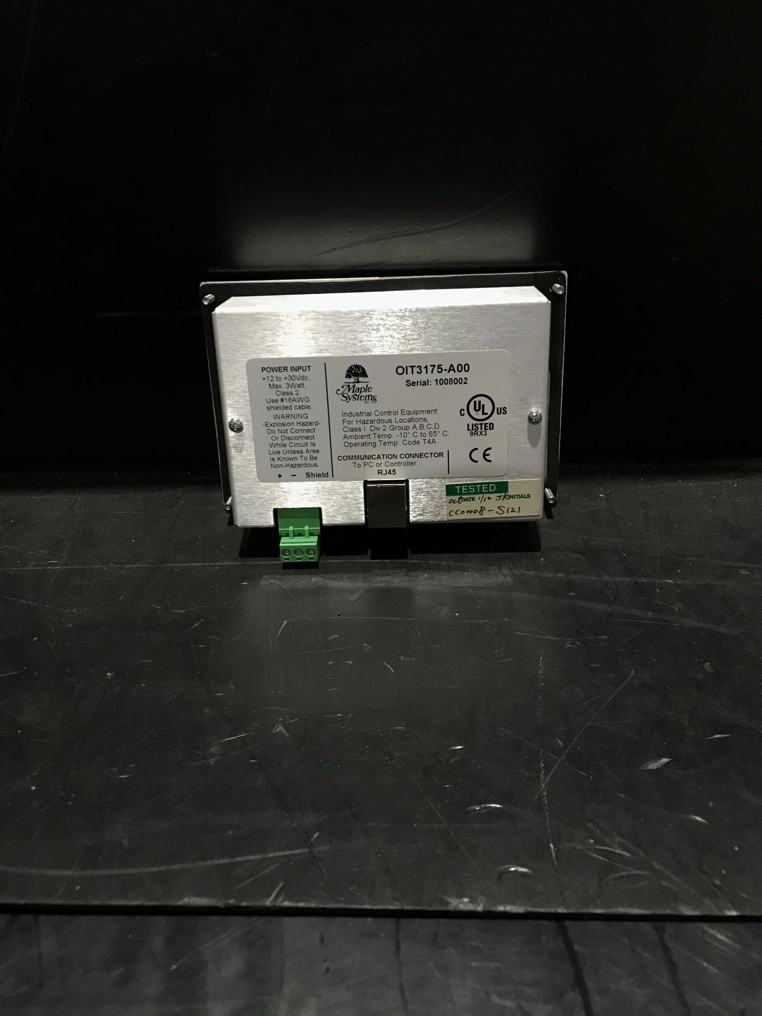 Maple Systems OIT3175-A00 LCD Operator Interface USED 1
