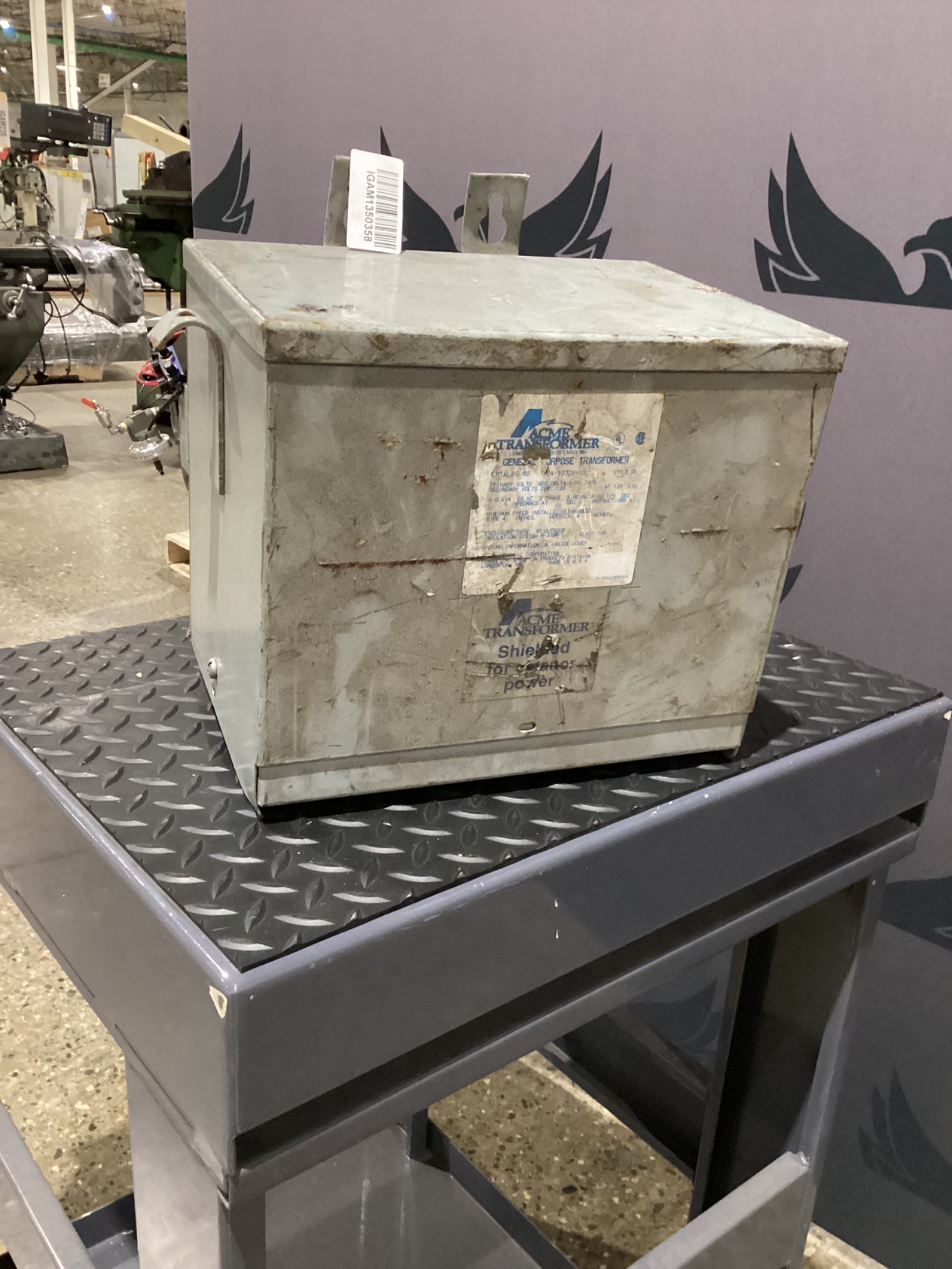 ACME T-2A-53309-1S Transformer 480V - 208Y/120V, 3PH, 6 kVa USED 1