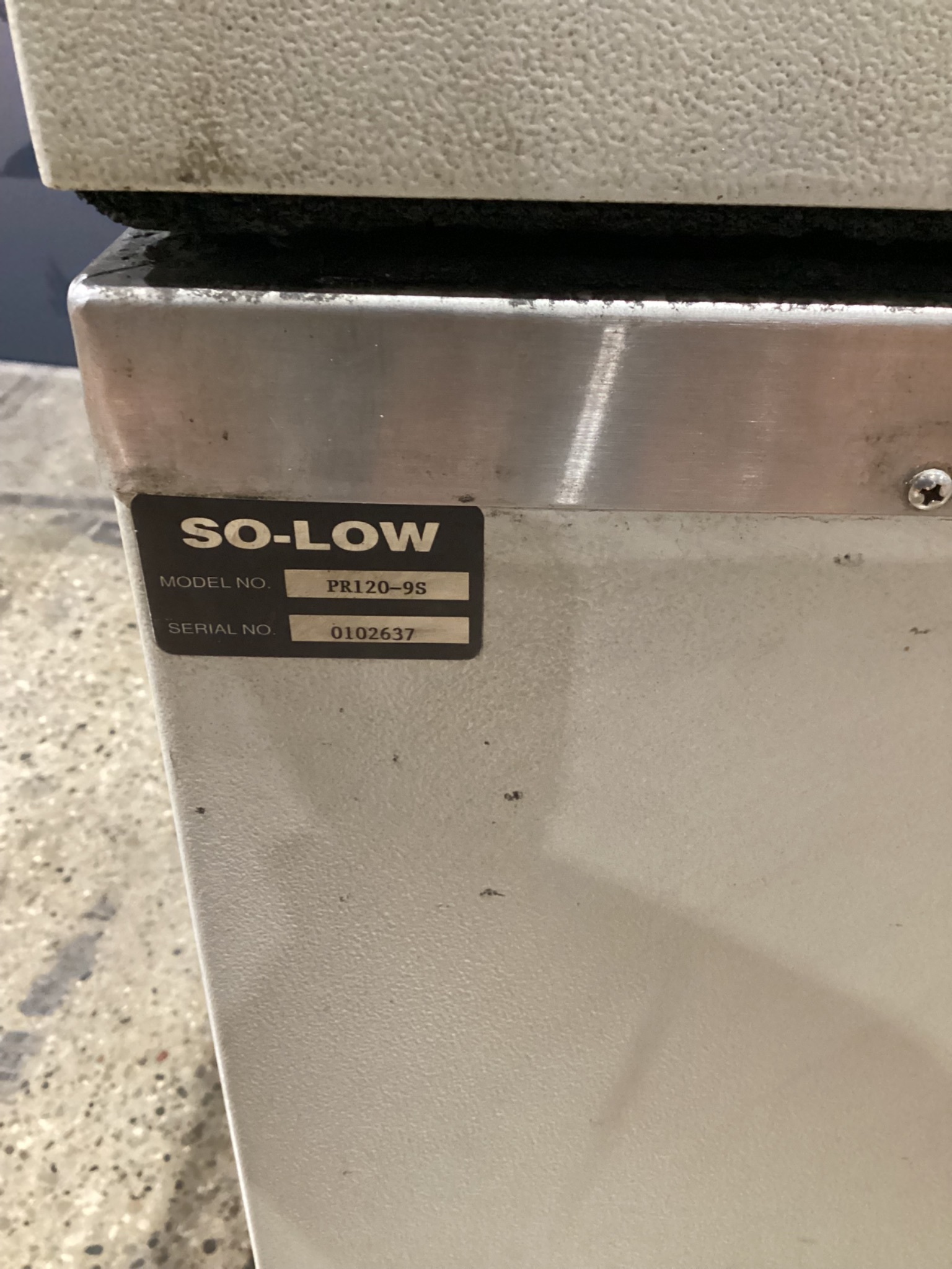 SO-LOW PR120-9S Ultra-Low Lab Chest Freezer USED 12