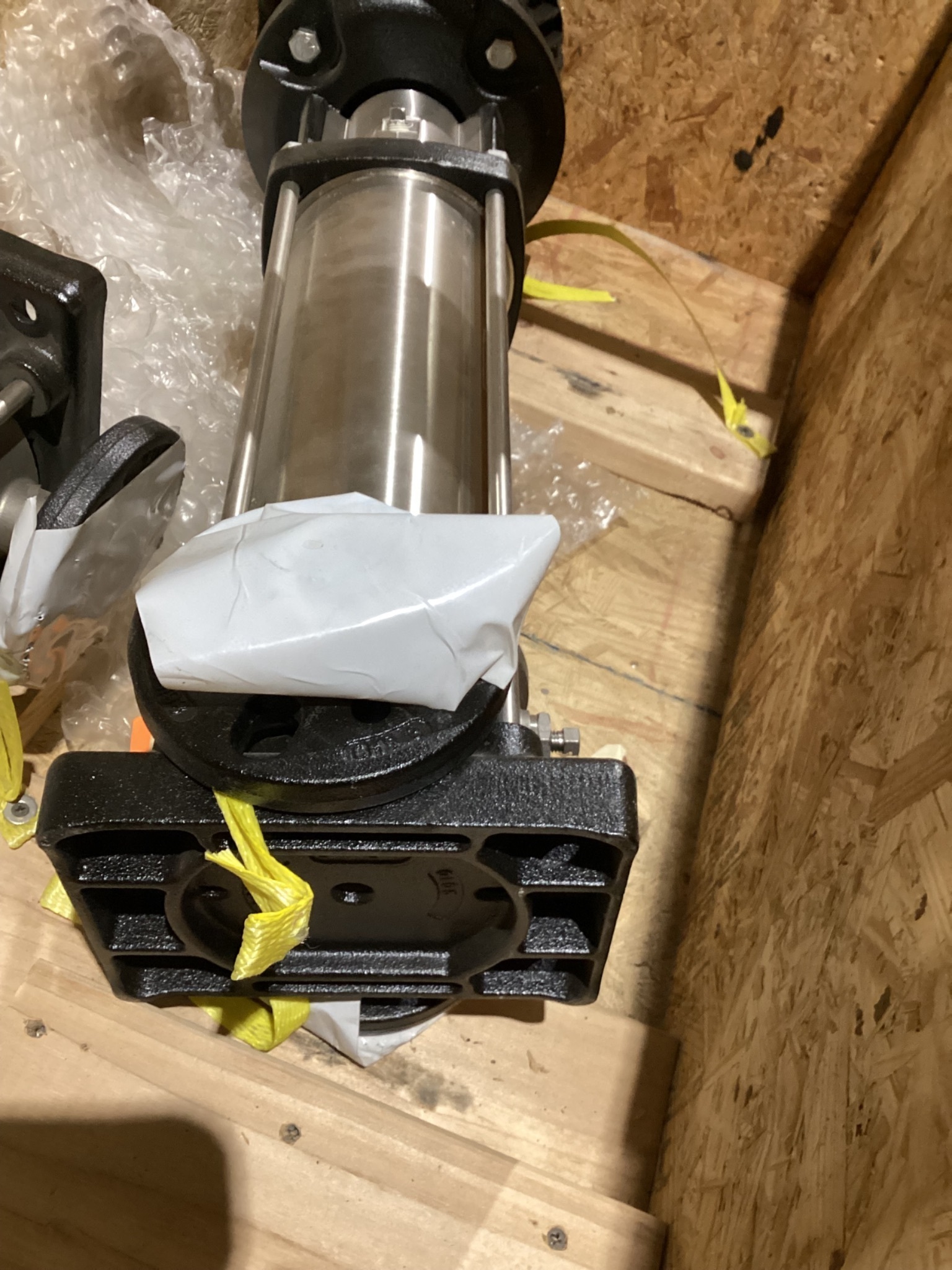 GRUNDFOS CRN19AFGJ-C-E PUMP W/ BALDOR 84Z04053 SUPER-E MOTOR USED 7