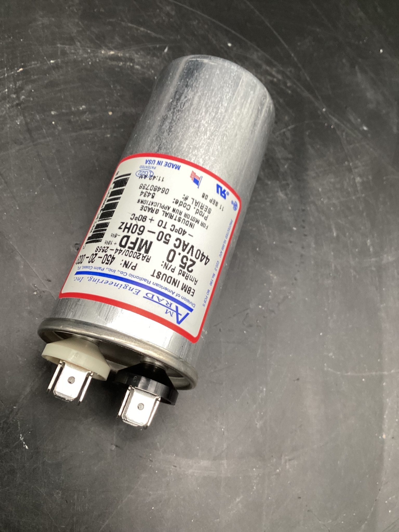 AMRAD EBM PAPST 450-20-0031 Motor Capacitor NEW 2