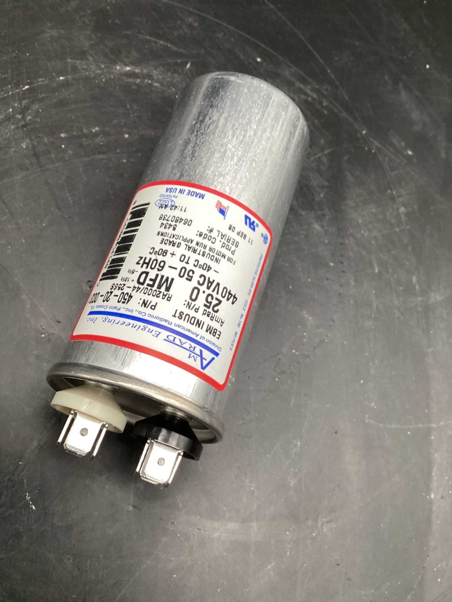 AMRAD EBM PAPST 450-20-0031 Motor Capacitor NEW 3