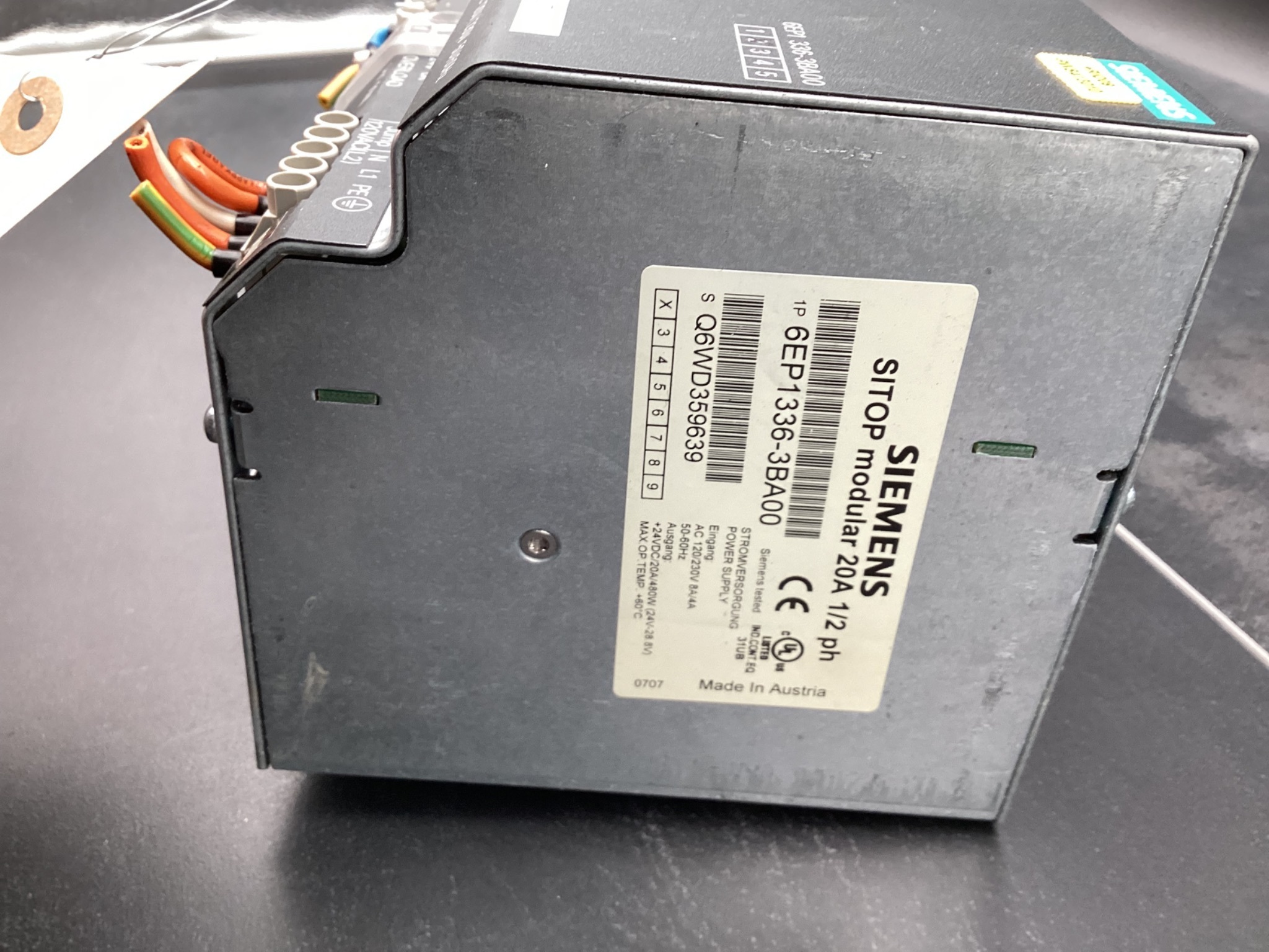 SIEMENS 6EP1336-3BA00 SITOP PSU300M Power Supply 24VDC 20A USED 6