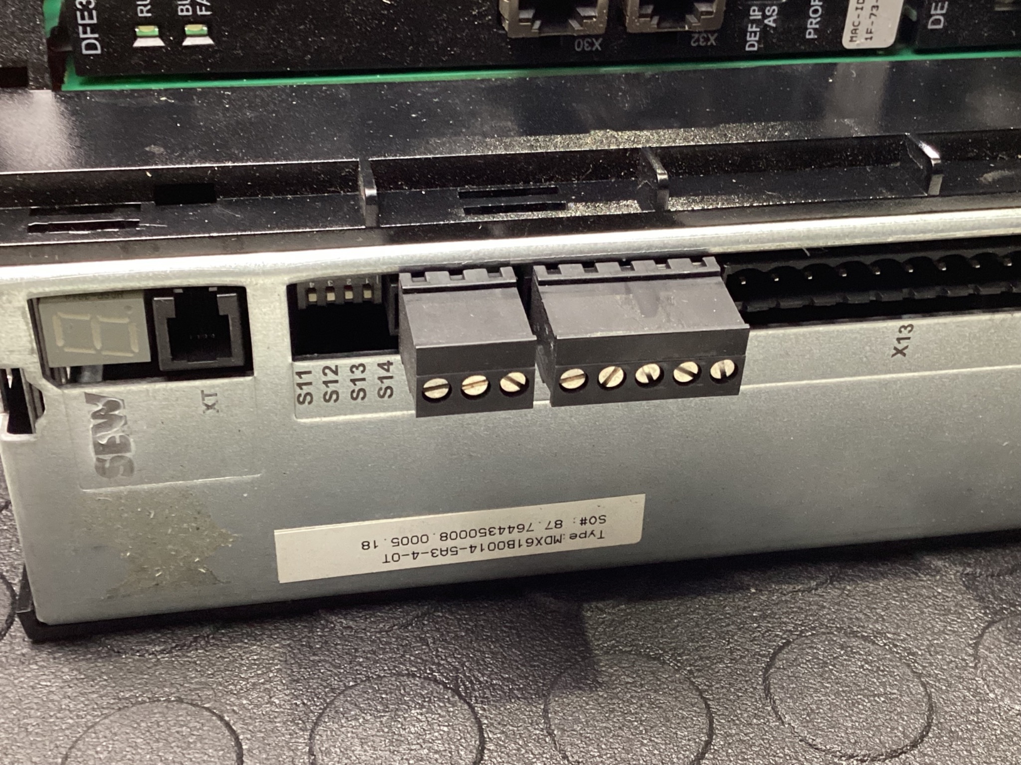 SEW EURODRIVE MDX61B0014-5A3-4-OT Movidrive B Frequency Inverter 1.5kW 400V USED 4