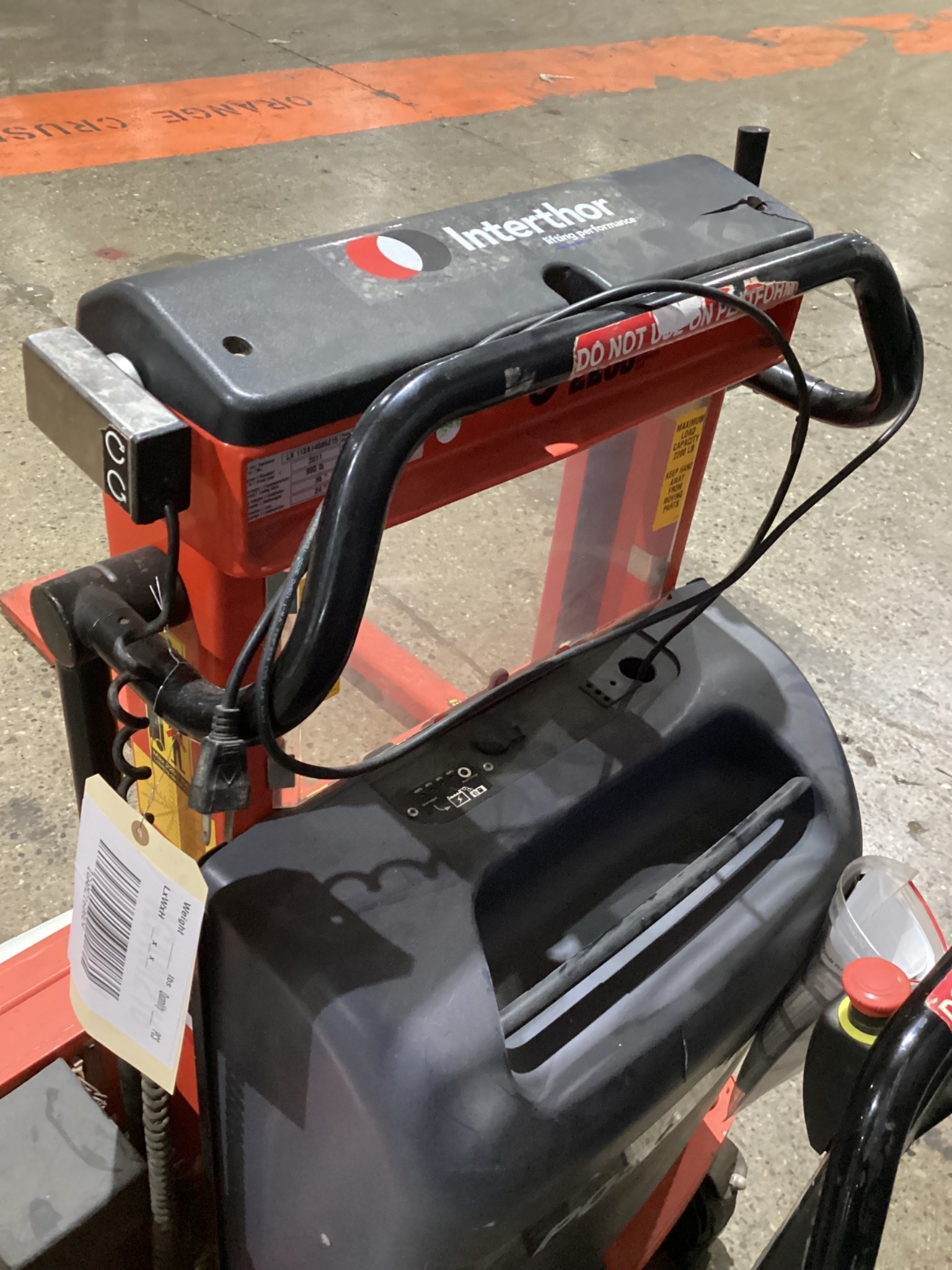 INTERTHOR ELFSR1001/890 ELECTRIC POWERED PALLET JACK PARTS ONLY 10