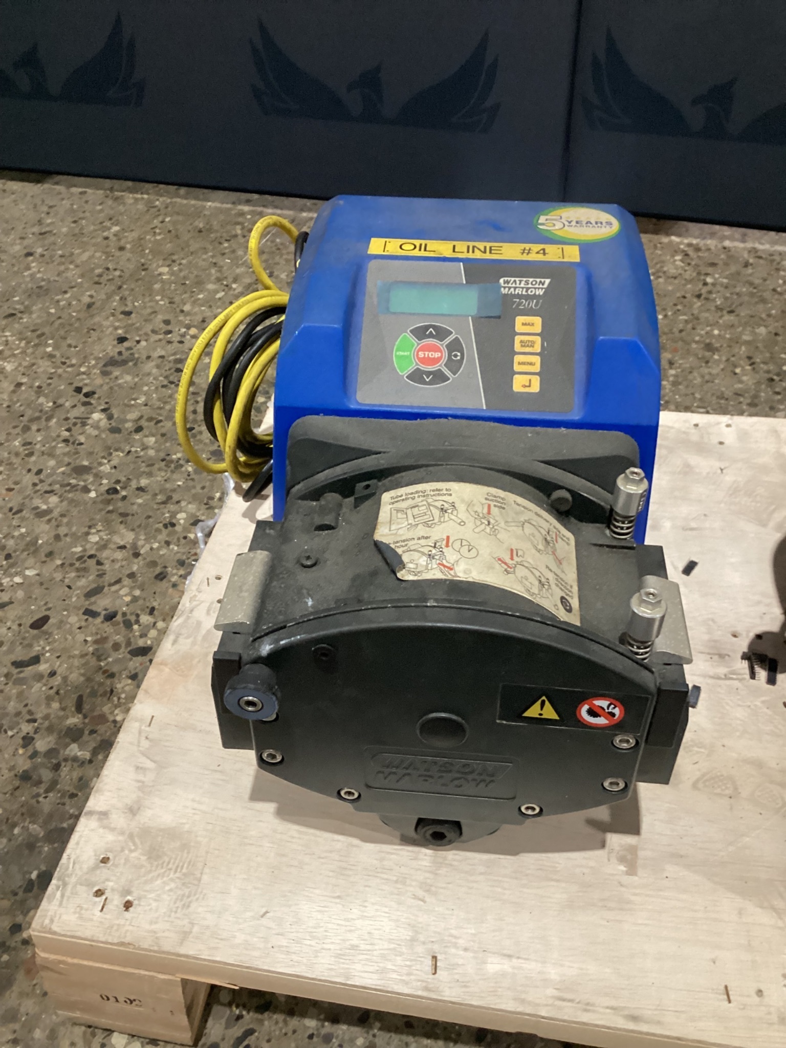 WATSON MARLOW 720UN PERISTALTIC PUMP DRIVE NEMA 4X IP66 USED 0