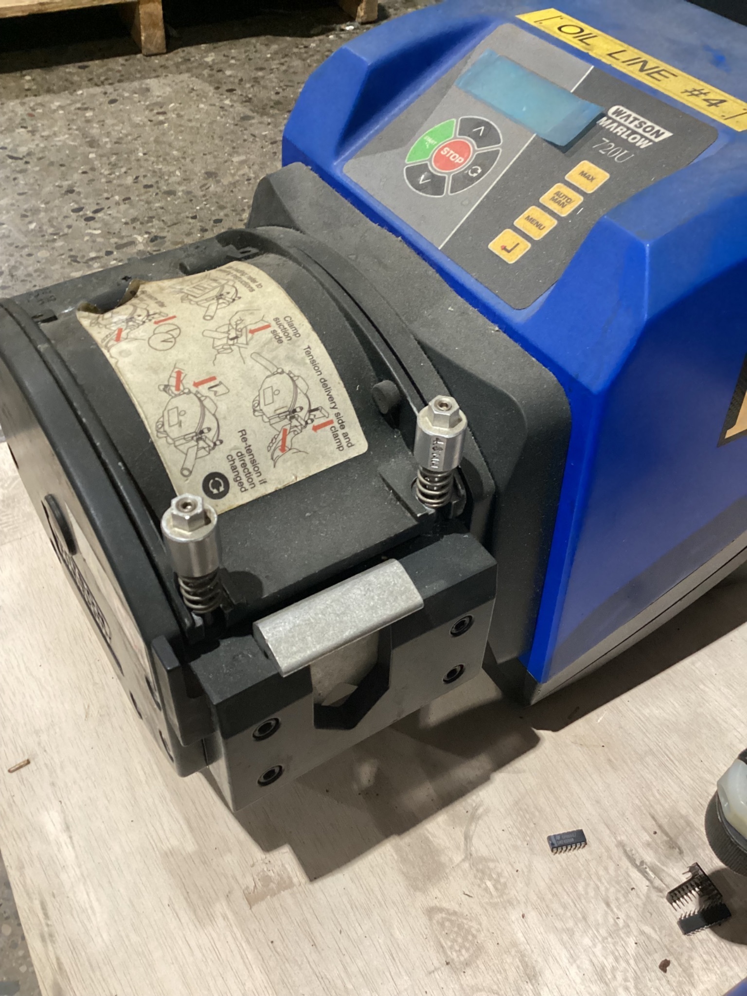 WATSON MARLOW 720UN PERISTALTIC PUMP DRIVE NEMA 4X IP66 USED 6