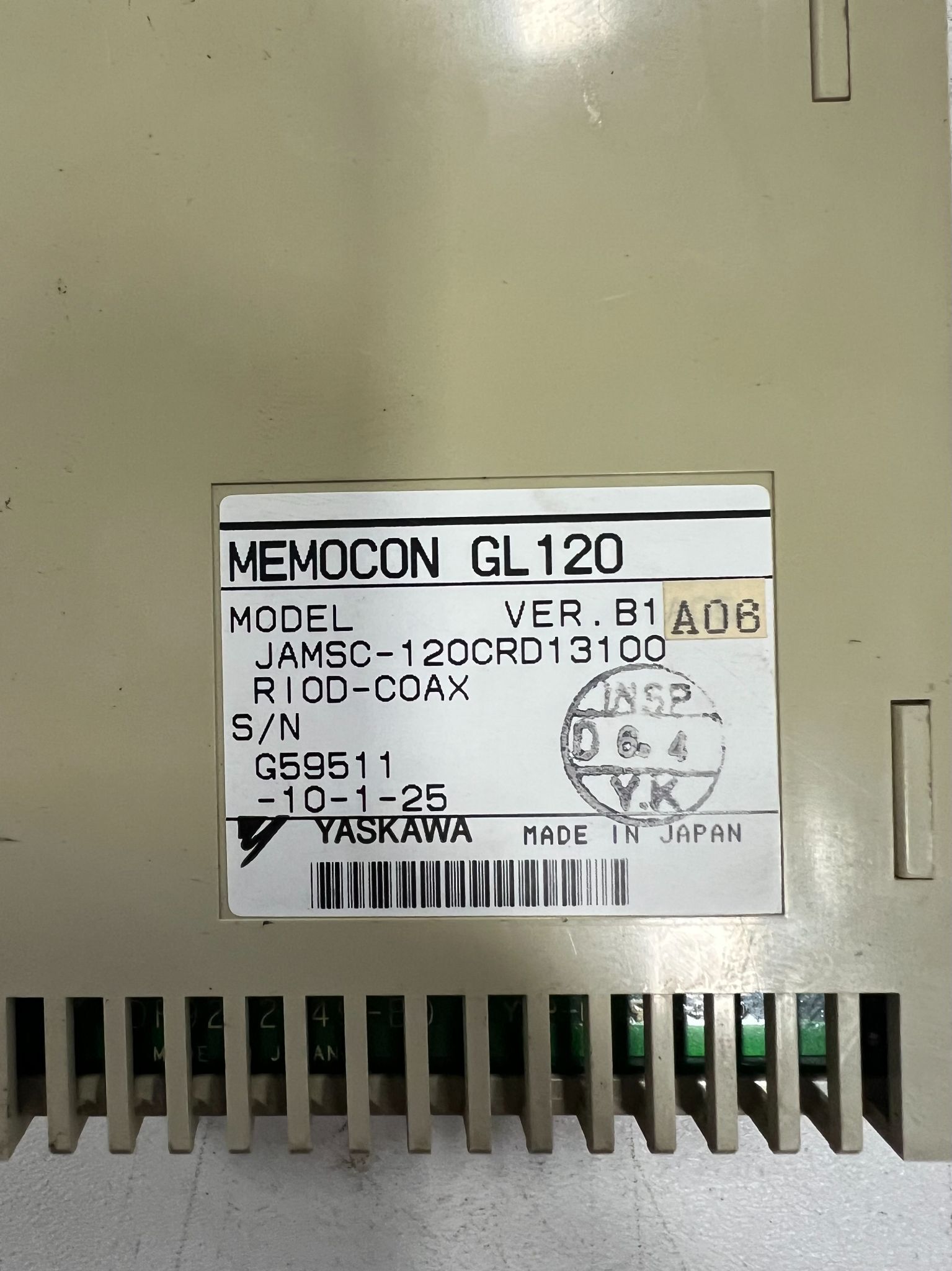 YASKAWA JAMSC-120CRD13100 I/O MODULE USED 3