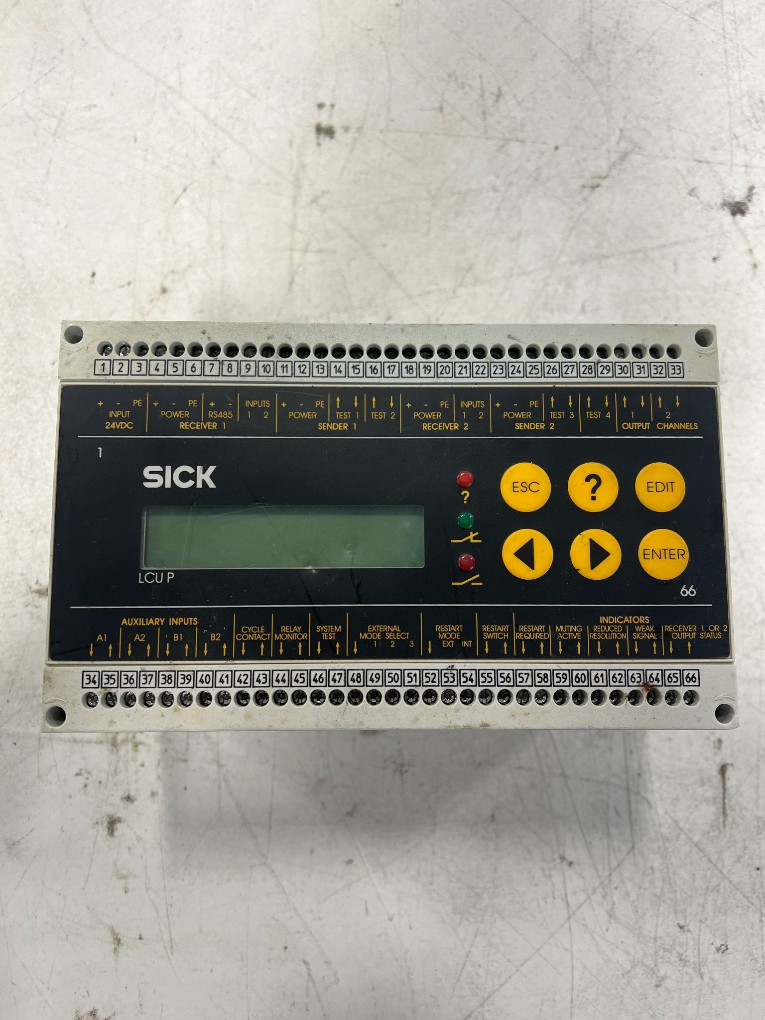 SICK LCUP-400 CONTROLLER INTERFACE MODULE USED 0