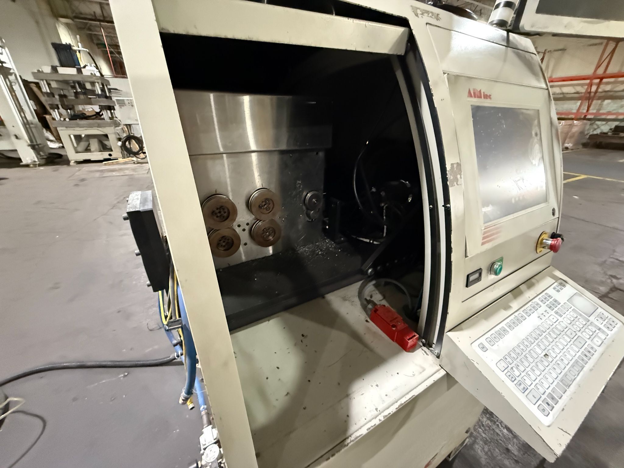 AIM AFC6D 0.08" - 0.25" CNC Wire Bender w/ P270-5 Payoff Unit USED 5