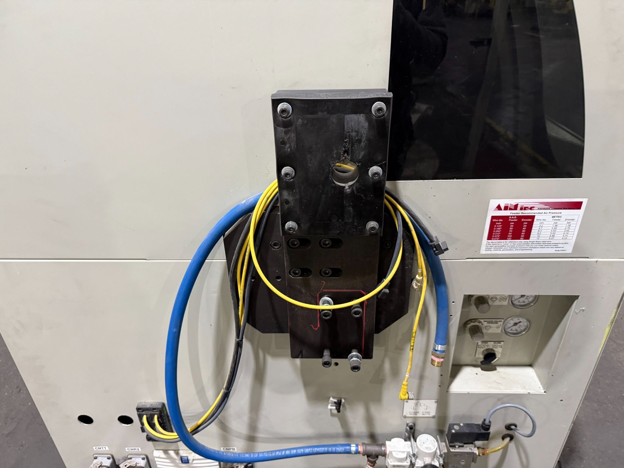 AIM AFC6D 0.08" - 0.25" CNC Wire Bender w/ P270-5 Payoff Unit USED 9