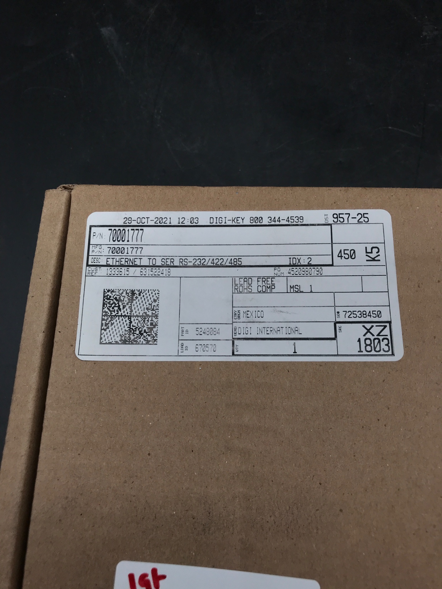 DIGI 70001777 2-Port Serial-Ethernet Protocol Converter RS-232/422/485 NEW 1