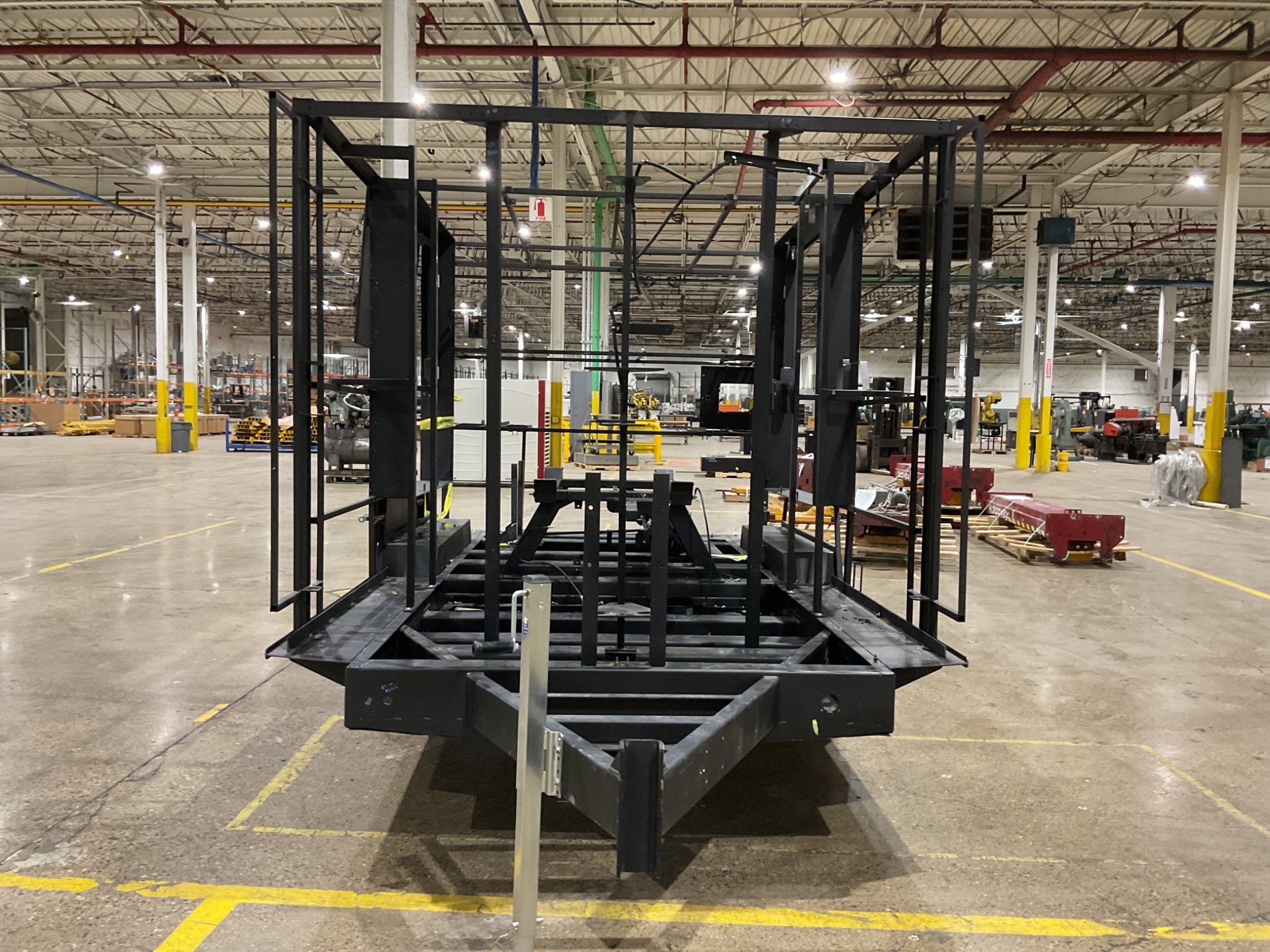 CUSTOM CAGE TRAILER (NO HITCH) 160” x 92” BED USED 1