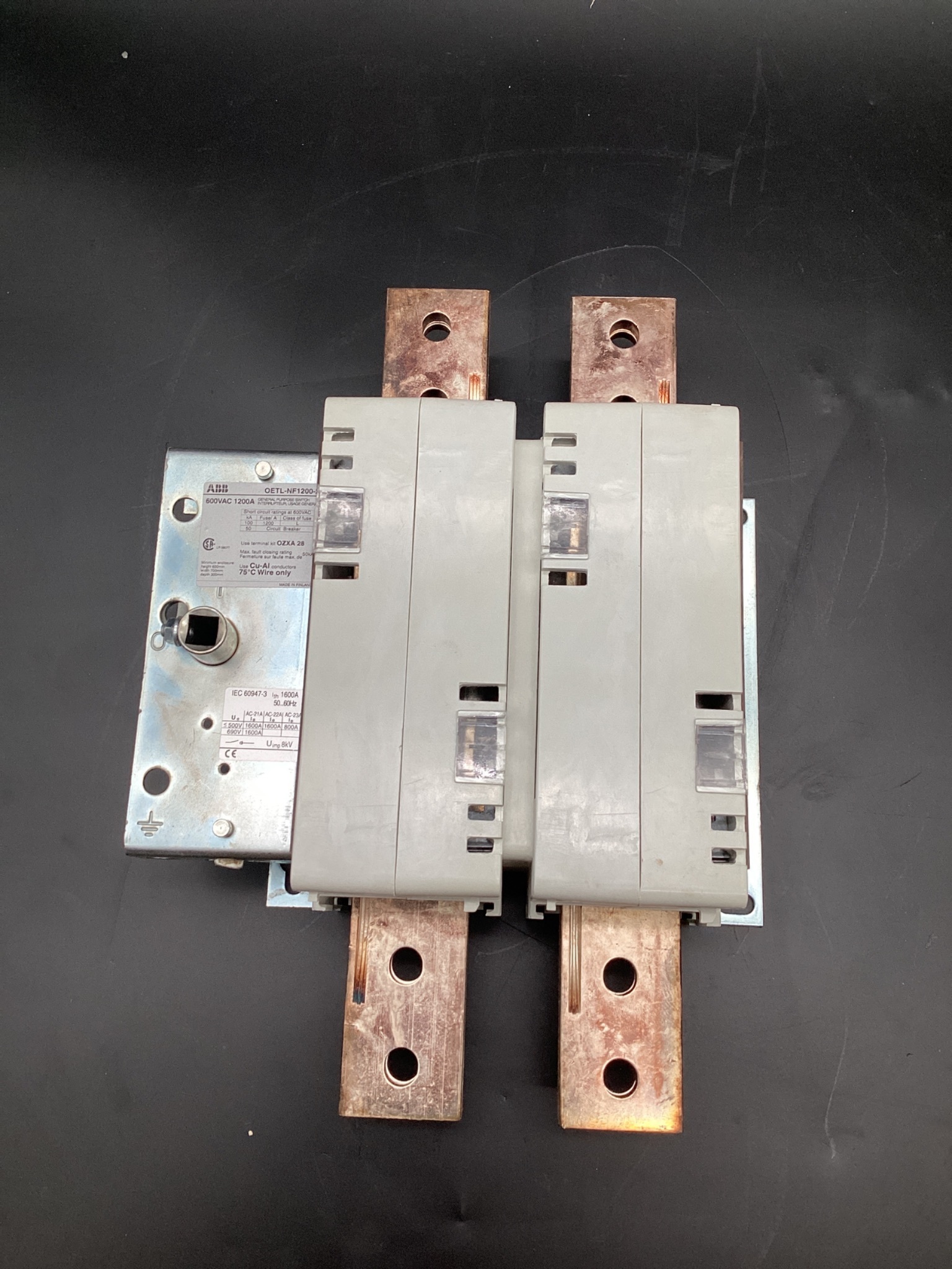 ABB OETL-NF1200-2 1200A, 2-Pole, 600V General Purpose Disconnect Switch USED 0
