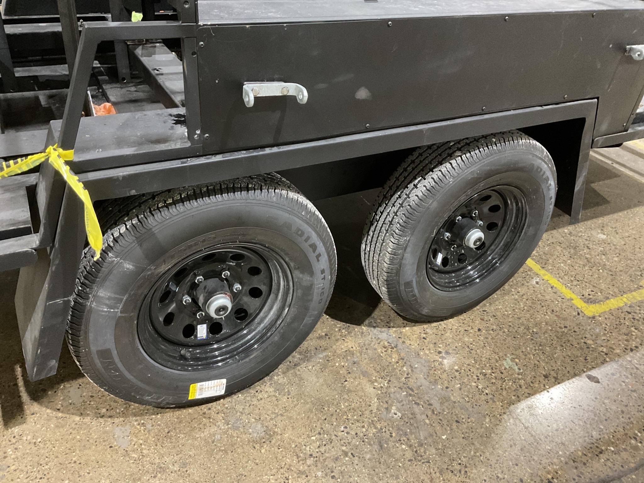 CUSTOM CAGE TRAILER (NO HITCH) 160” x 92” BED USED 2