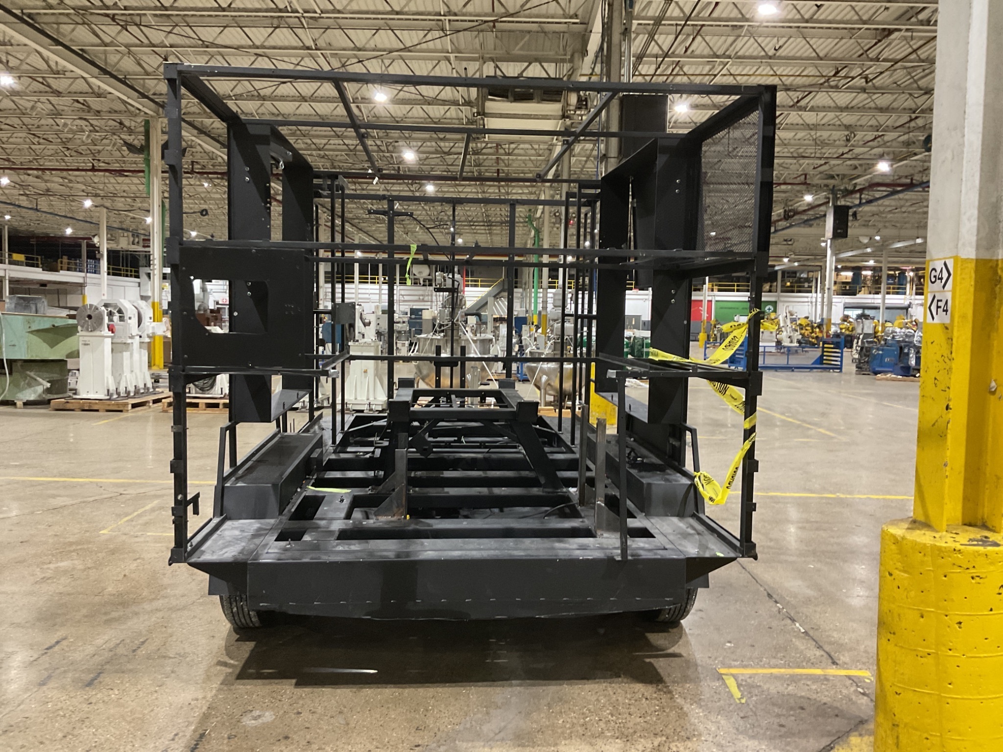 CUSTOM CAGE TRAILER (NO HITCH) 160” x 92” BED USED 3