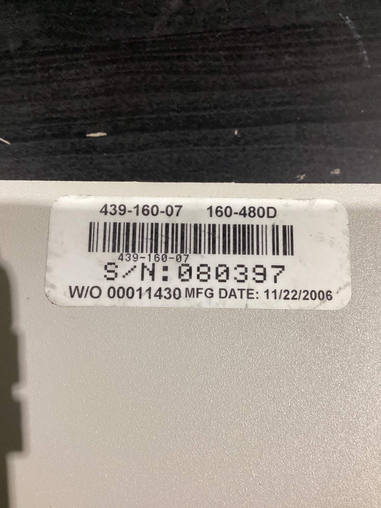 MCG ELECTRONICS 160-480D Surge Protector USED 2