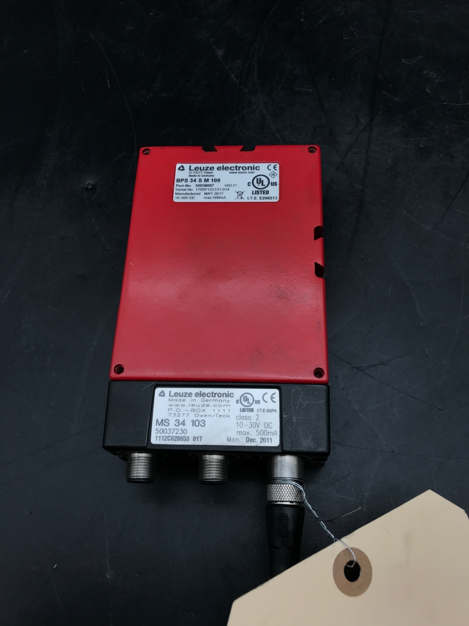 LEUZE BPS34SM100 Barcode Positioning System USED 1