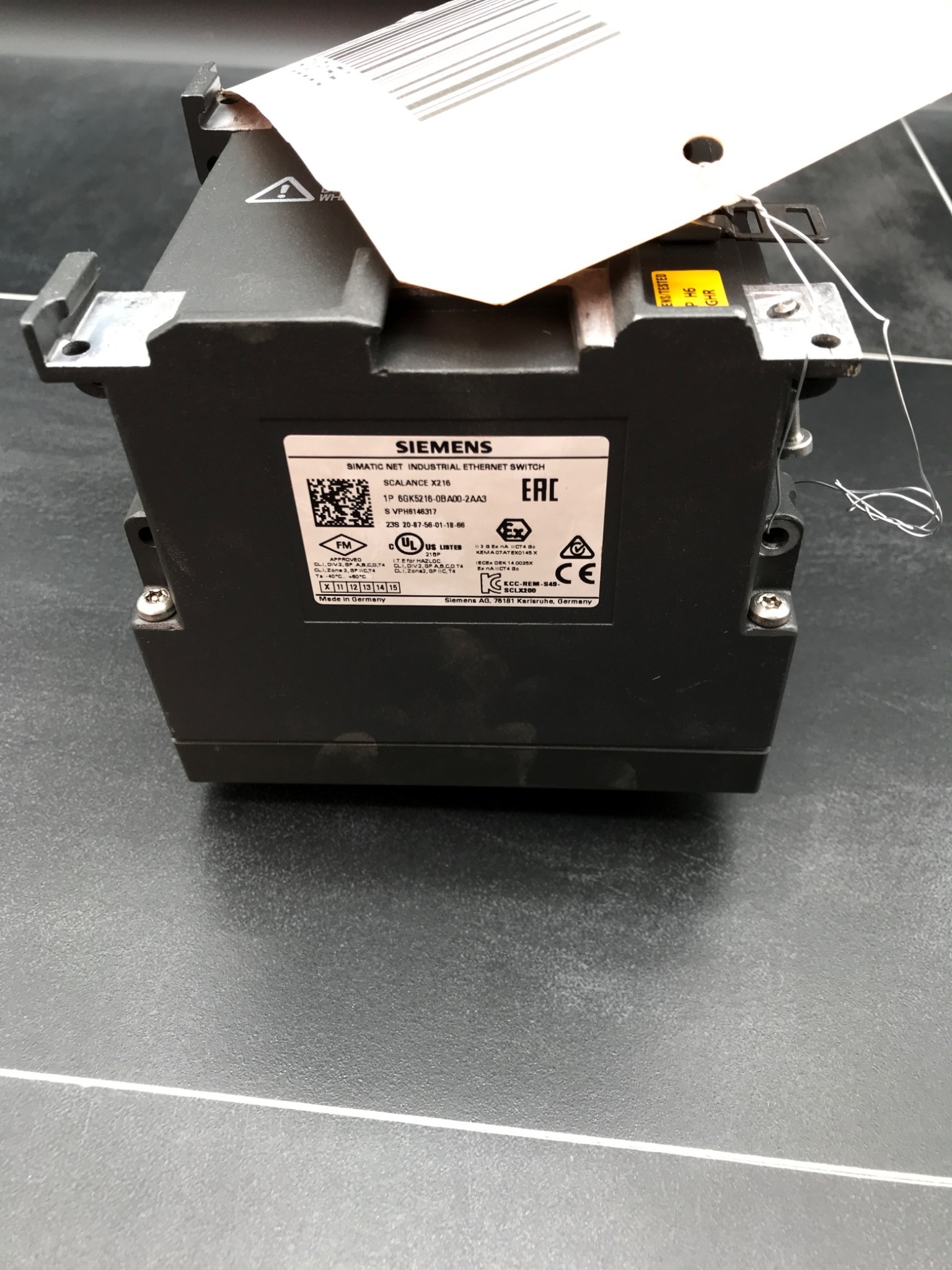 SIEMENS 6GK5216-0BA00-2AA3 SCALANCE X216 Ethernet Switch USED 1