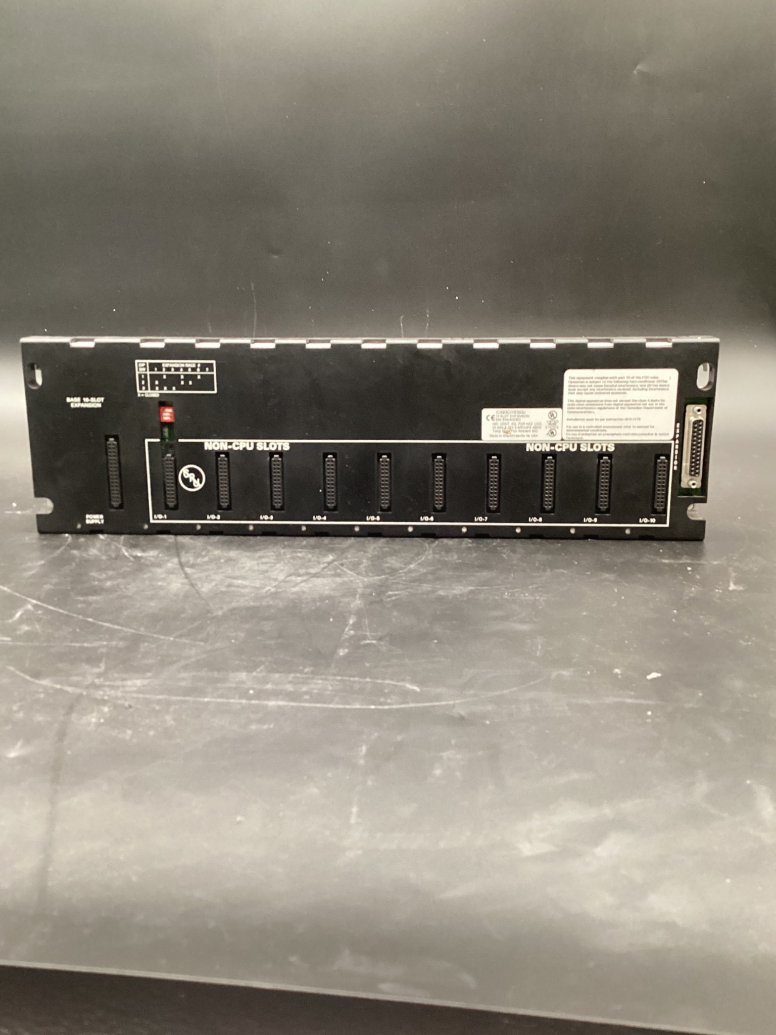 GE FANUC IC693CHS392J 10 Slot Expansion Rack USED 0