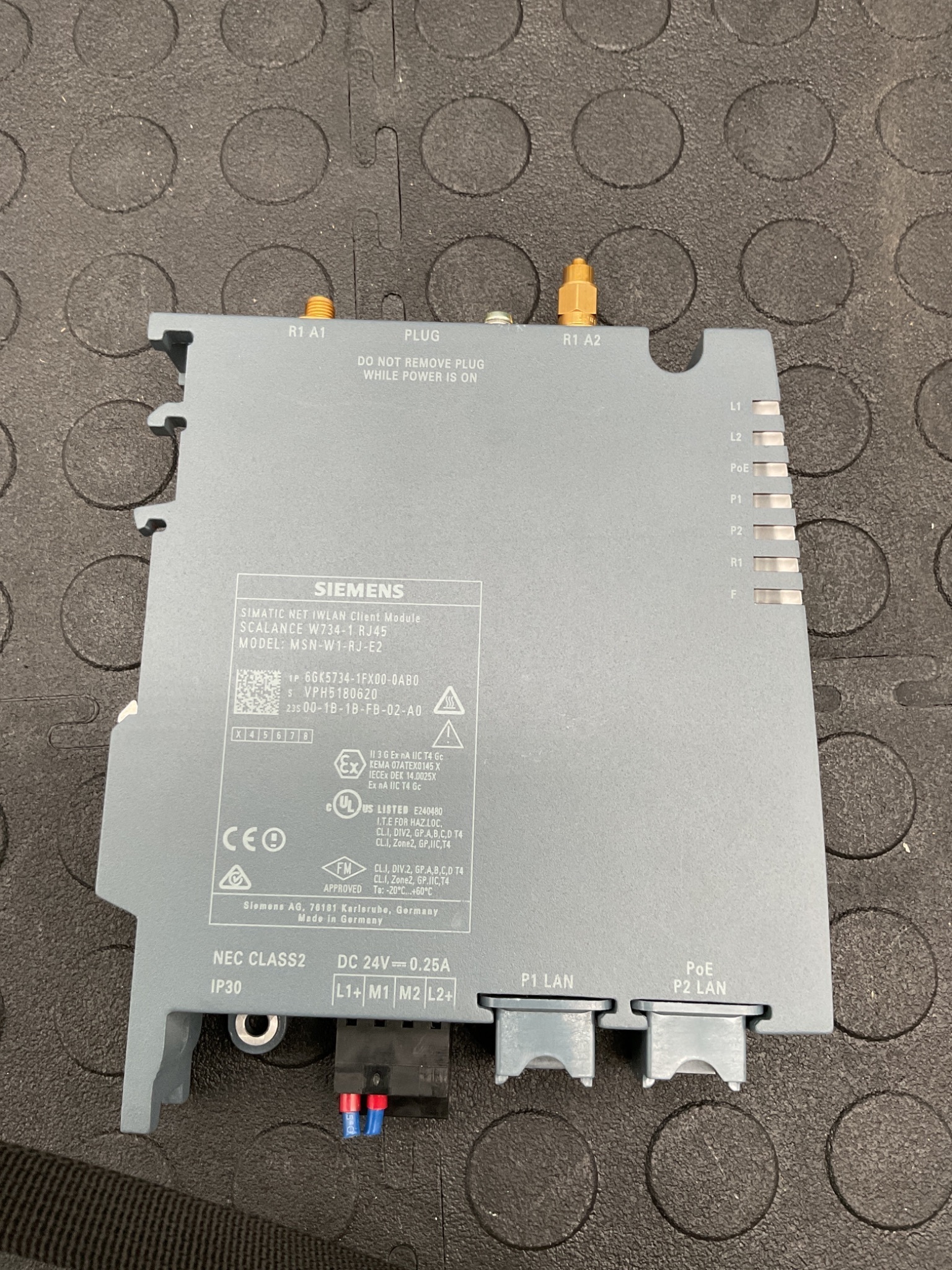 SIEMENS MSN-W1-RJ-E2 Media Module RJ45 10/100Mbps SCALANCE X USED 2