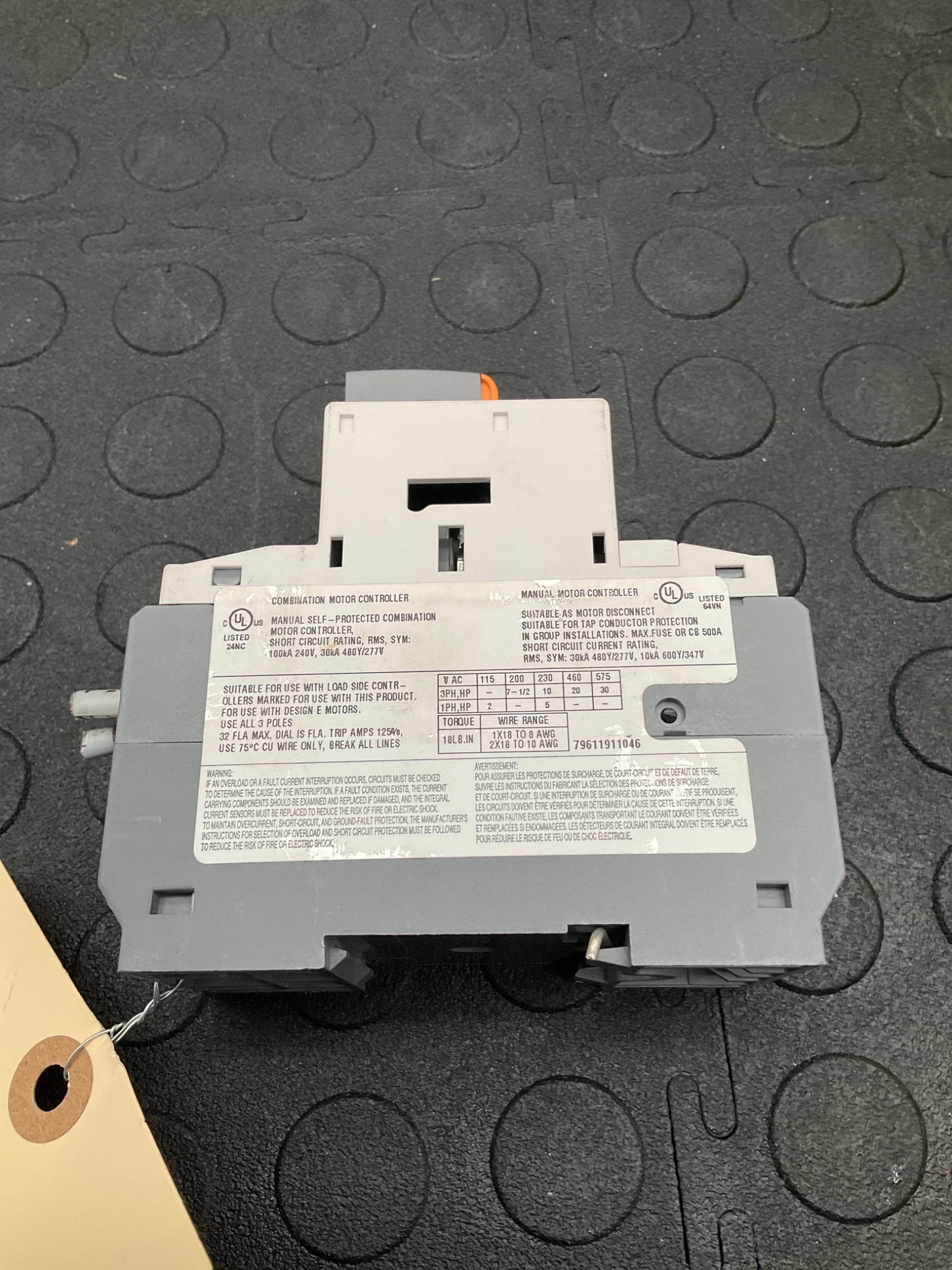 LS MMS-32H Manual Motor Starter 3-Pole 32A Thermal Magnetic USE 2