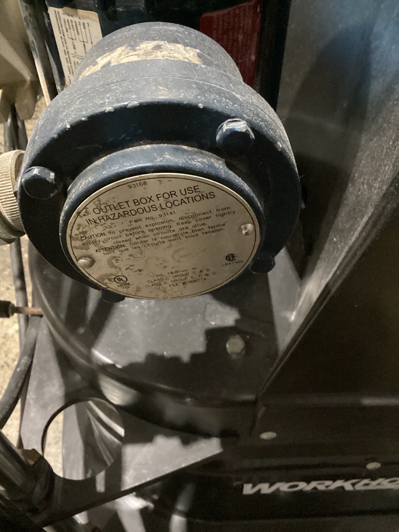 RUWAC DS1000-EX EXPLOSION PROOF INDUSTRIAL VACUUM USED WITH HOSE 6