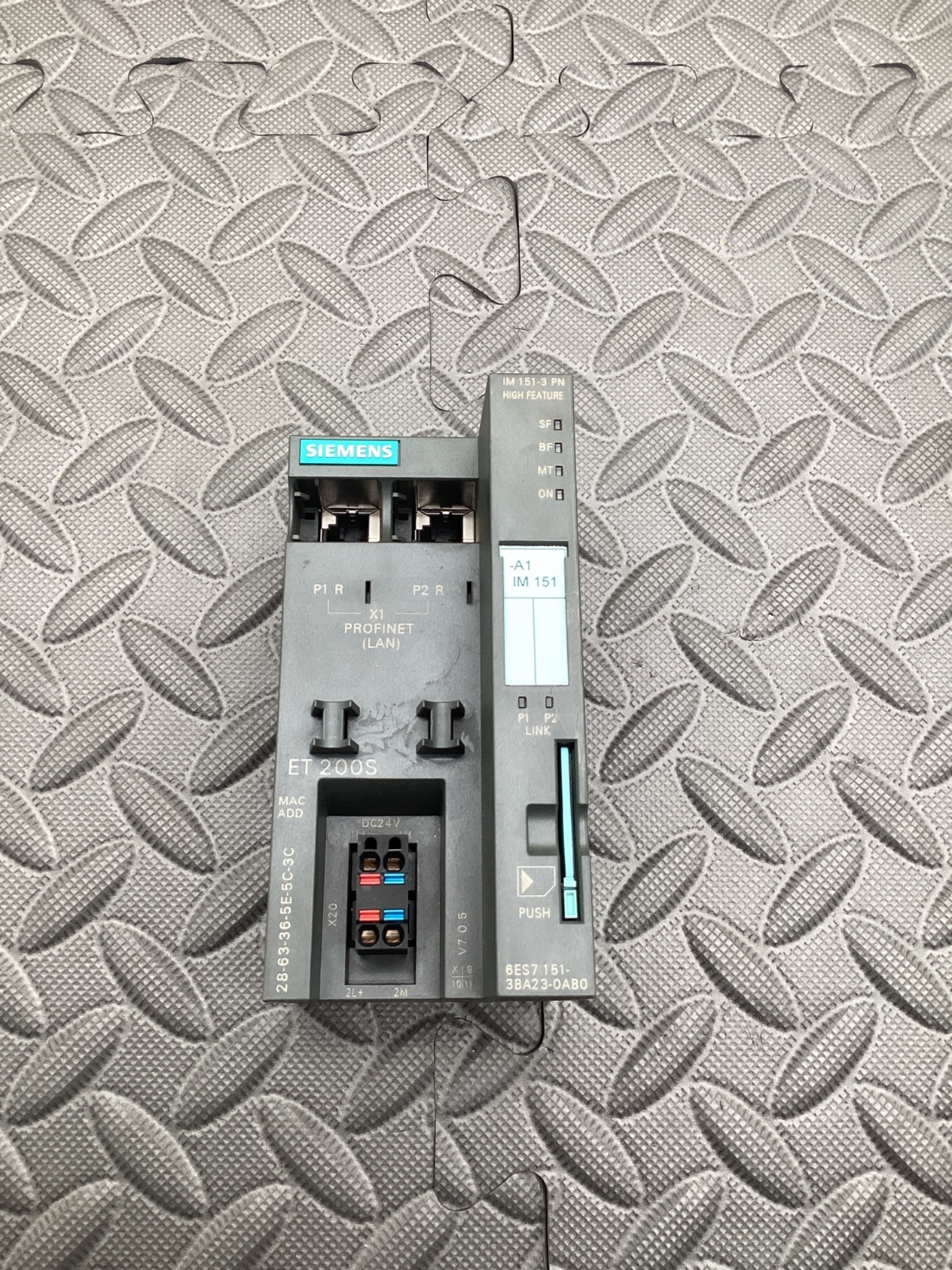 SIEMENS 6ES7 151-3BA23-0AB0 ET 200S IM151-3 PN PROFINET Module USED 0
