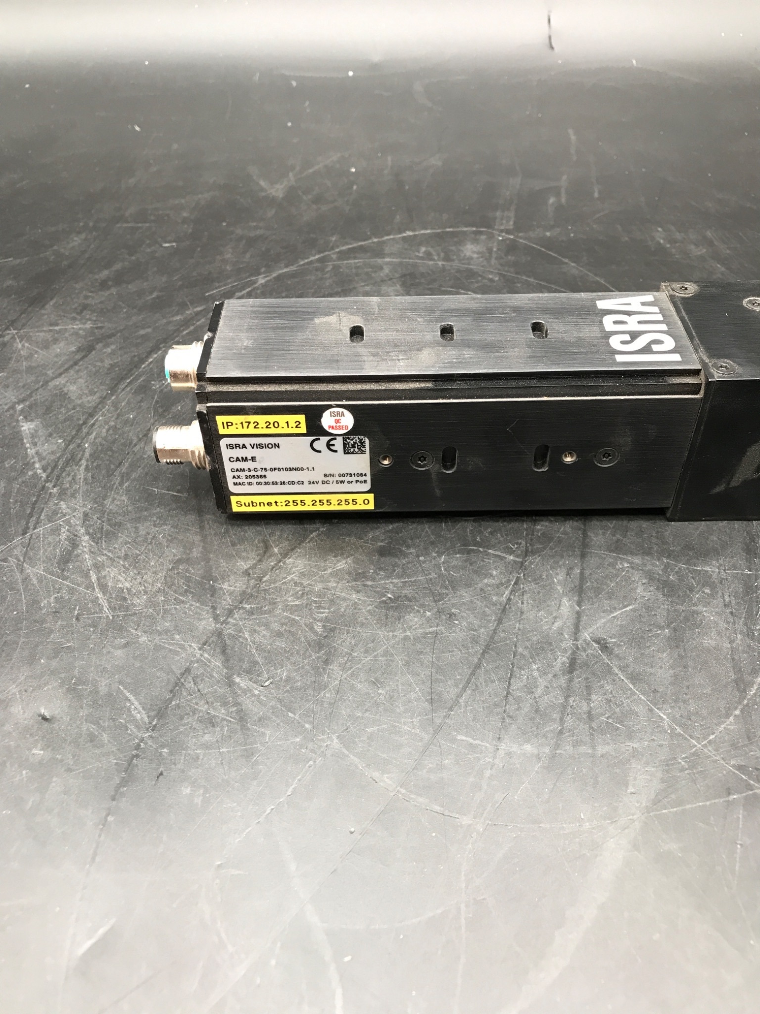 ISRA VISION CAM-3-C-75-0F0103N00-1.1 Industrial Smart Vision Camera USED 1