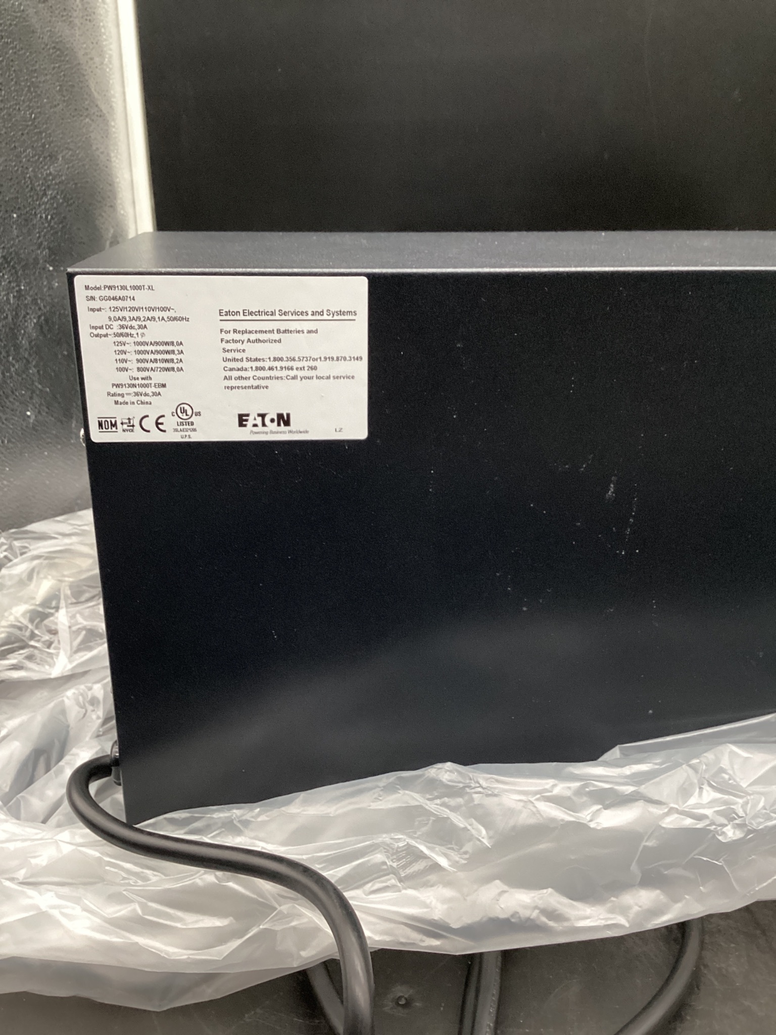 EATON 9130 PW9130L1000T-XL Uninterruptable Power Supply NEW 3